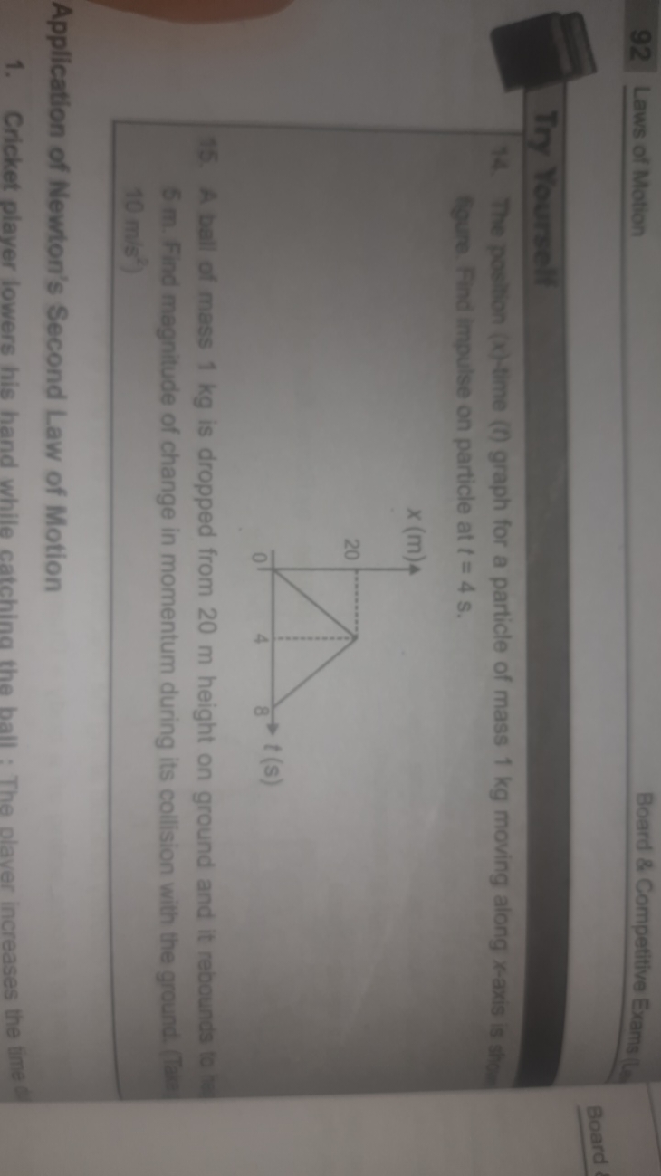 92
Laws of Motion
Board \& Competitive Exams is
Iry Yourself
14. The p