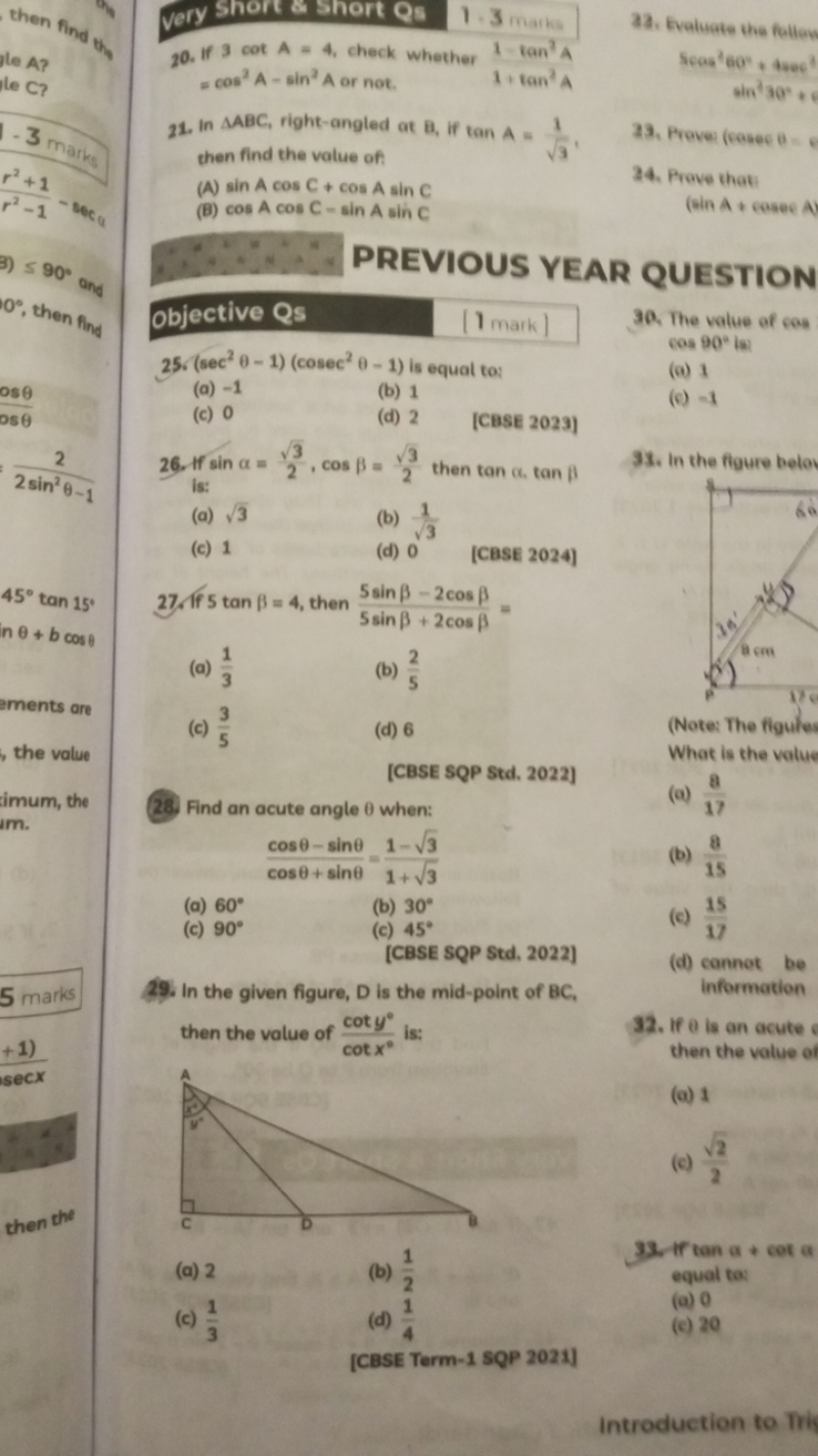 , then find the
Very Shop
& Short Qs
1.3 marks
gle A?
le C?
-3 marks
1