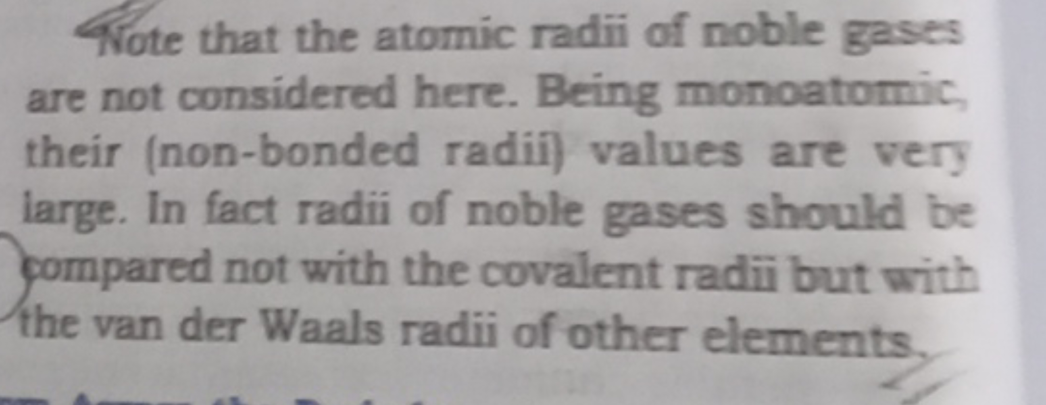 Wote that the atomic radii of noble gases are not considered here. Bei