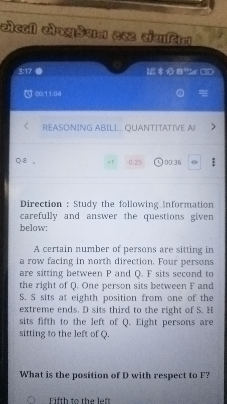 3:17
20
00:11:04
REASONING ABILI... QUANTITATIVE AI
Q-8
+1
−0.25
00:36