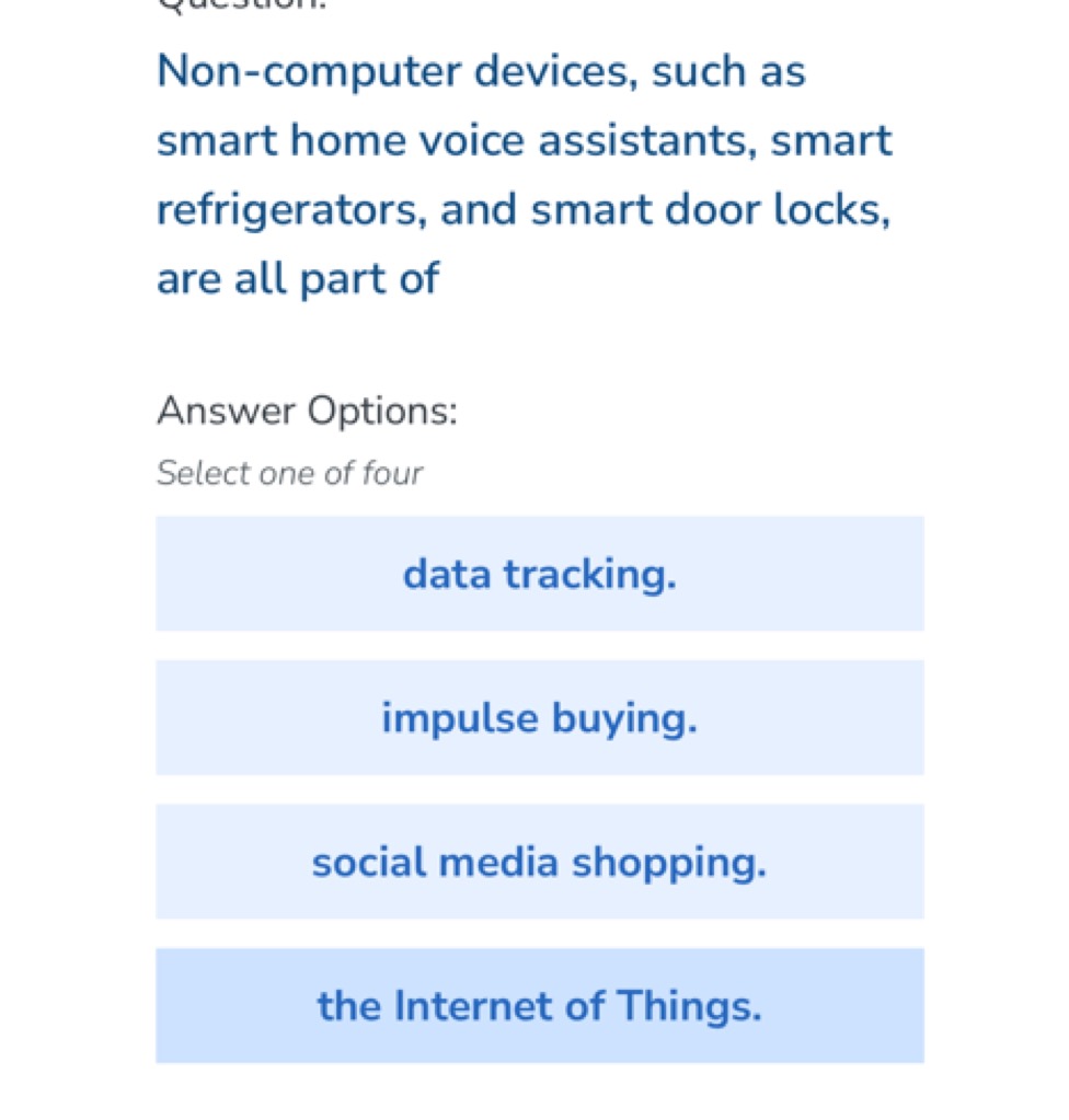 Non-computer devices, such as smart home voice assistants, smart refri