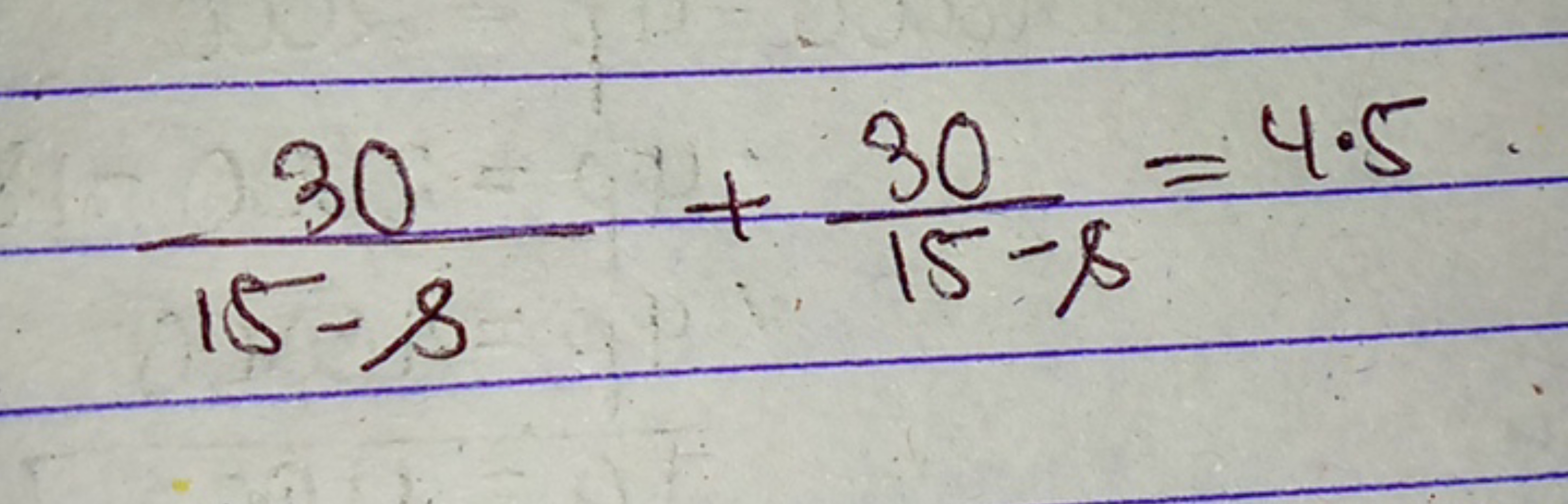 15−β30​+15−β30​=4.5