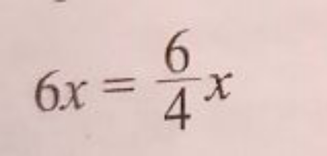 6x=46​x