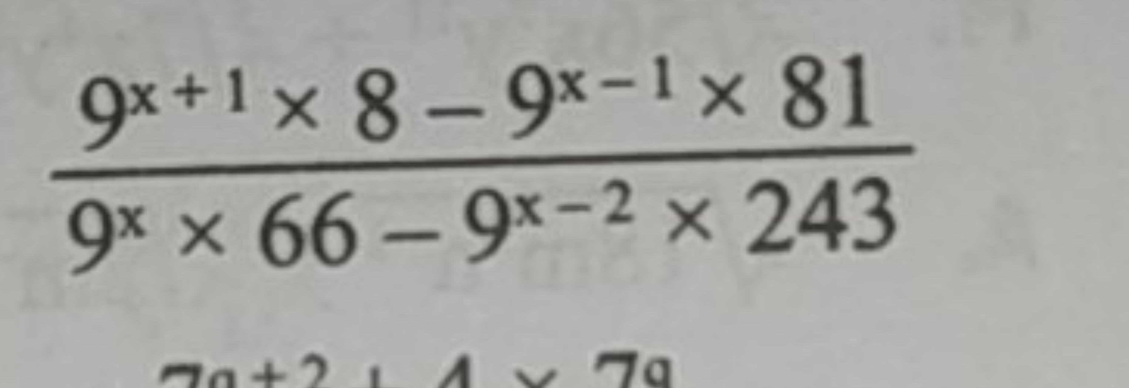 9x×66−9x−2×2439x+1×8−9x−1×81​