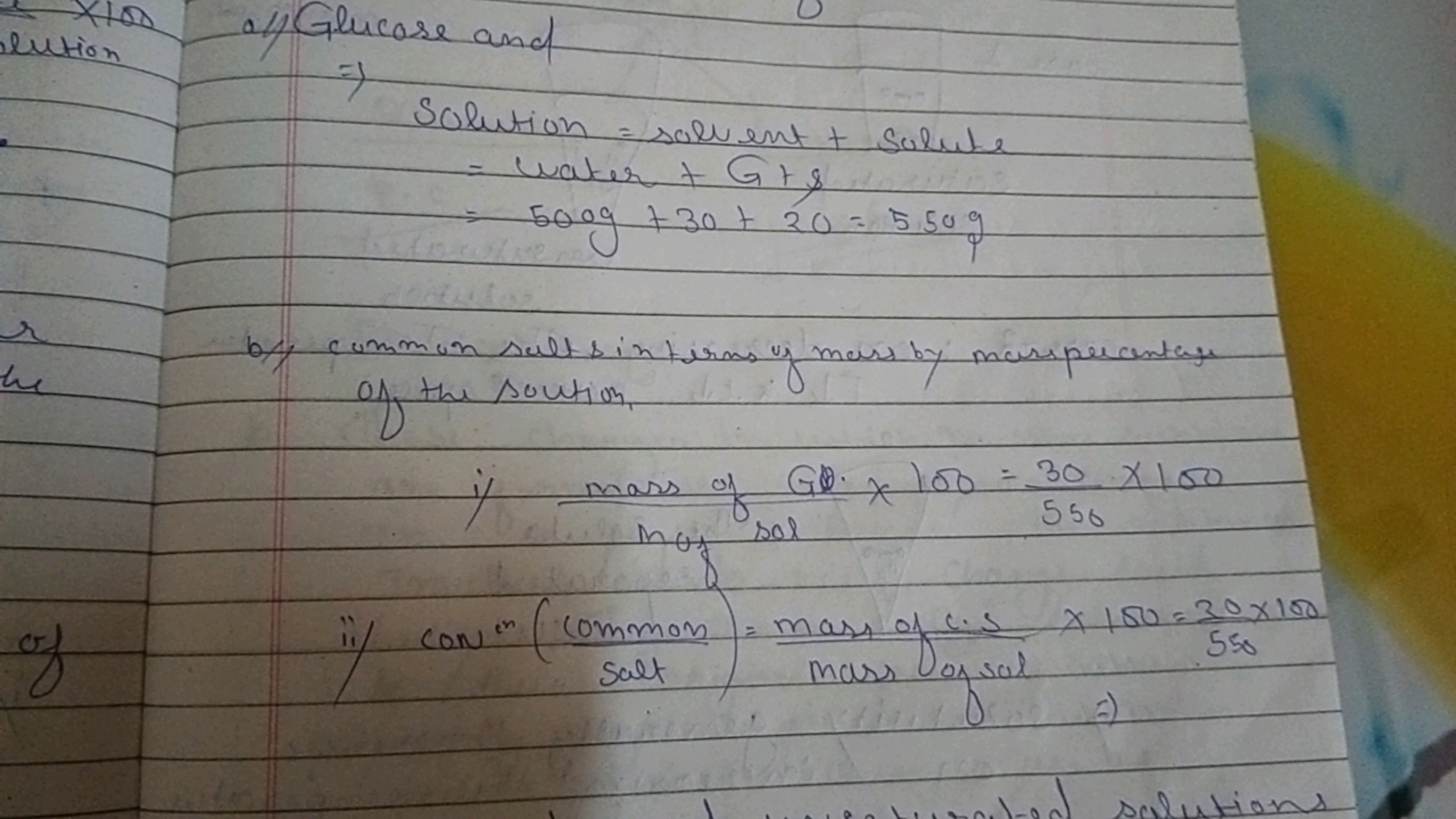 elution
al) Glucose and
b/ common salts interns of mass by marspecanta