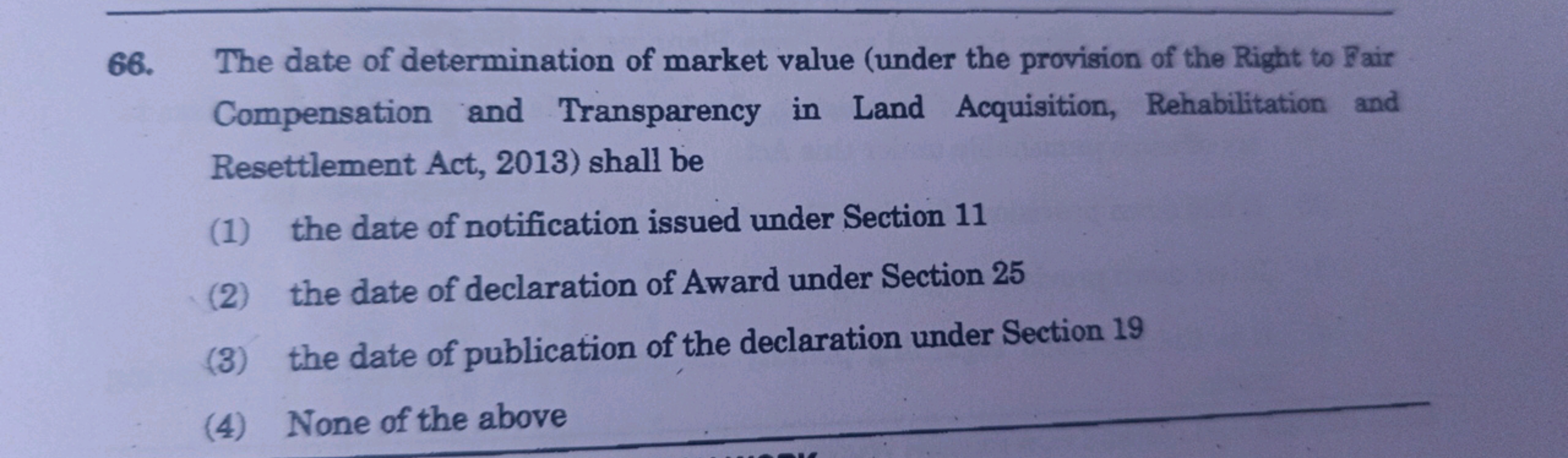 66. The date of determination of market value (under the provision of 