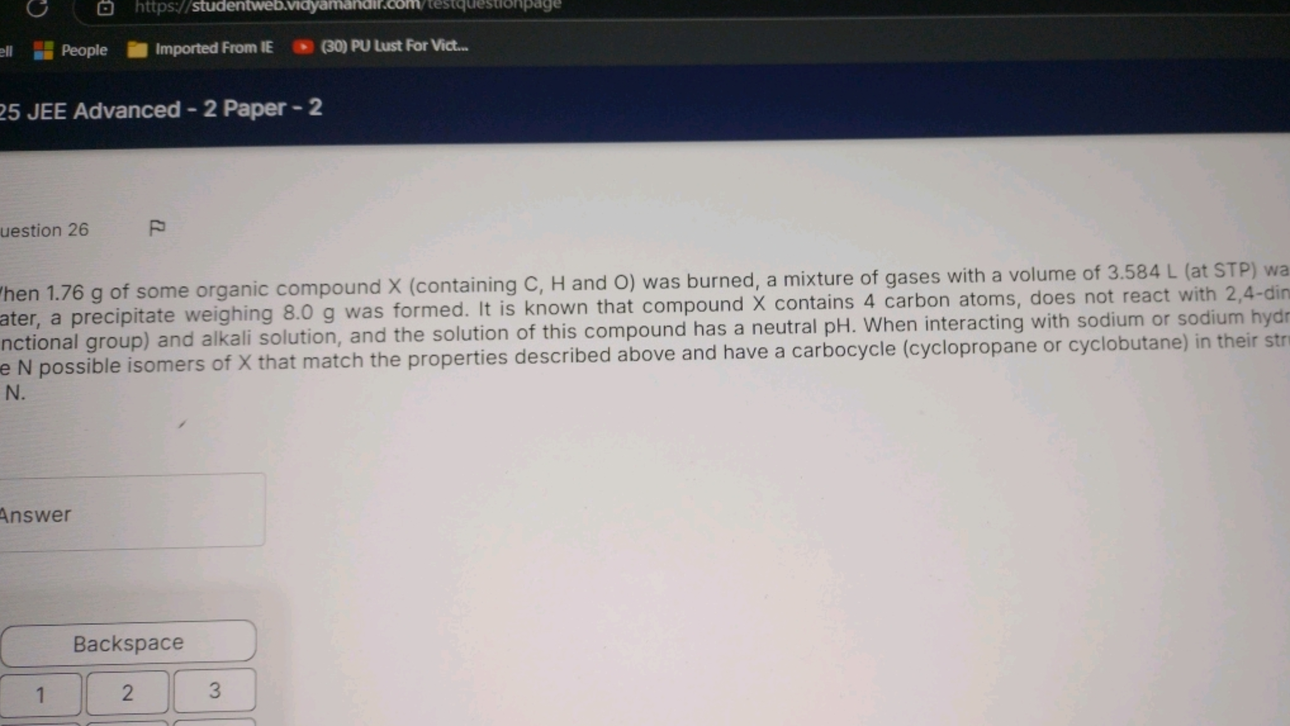 https://studentweb.vidyamandir.com/testquestionpage
ell
People Importe