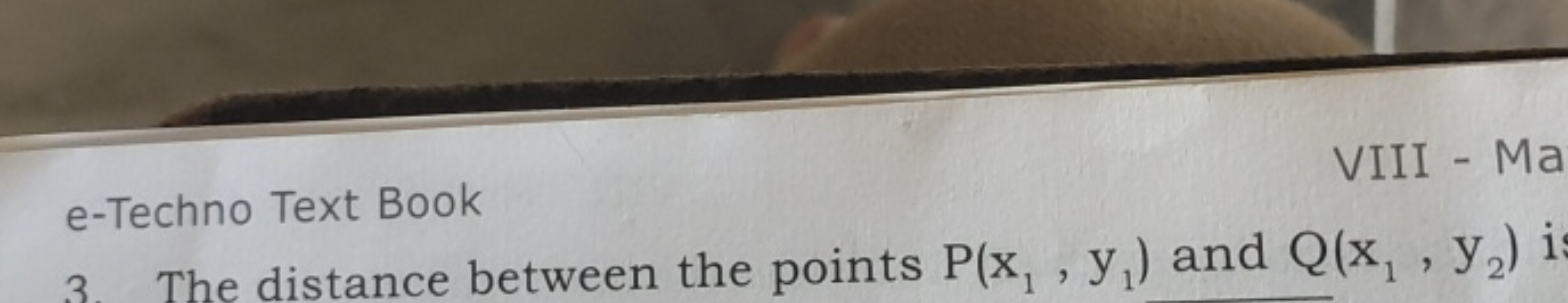 
VIII - Mae-Techno Text Book
3. The distance between the points P(x1​,