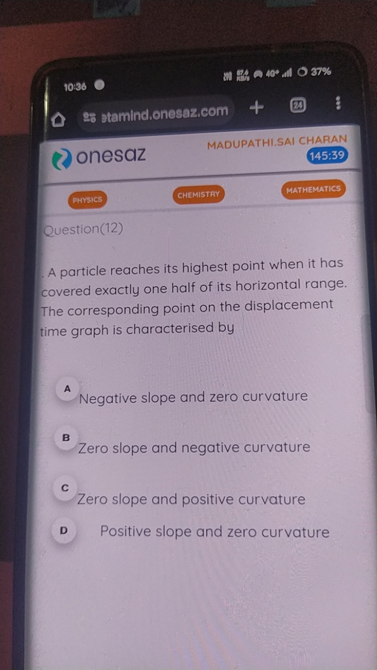 40+ all −37%
10:36
stamind.onesaz.com
MADUPATHI.SAI CHARAN
onesaz
145: