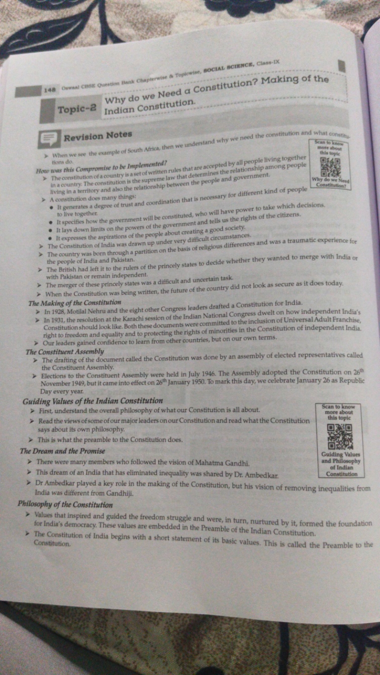 148
Oewanl cBse question Bank Chapterwise a Toplowise, social sCIENCE,