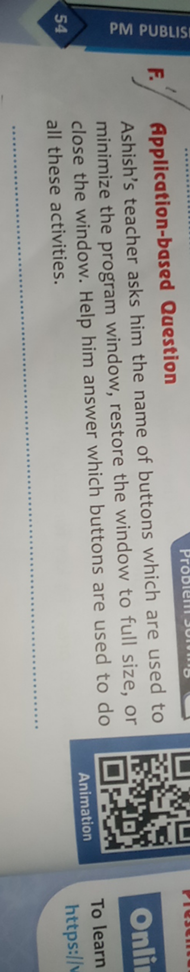 F. Application-based Question

Ashish's teacher asks him the name of b