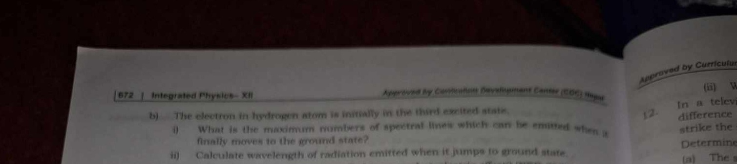 672
Integrated Physius- Xil
i) What is the maximum nombers of apoxtral