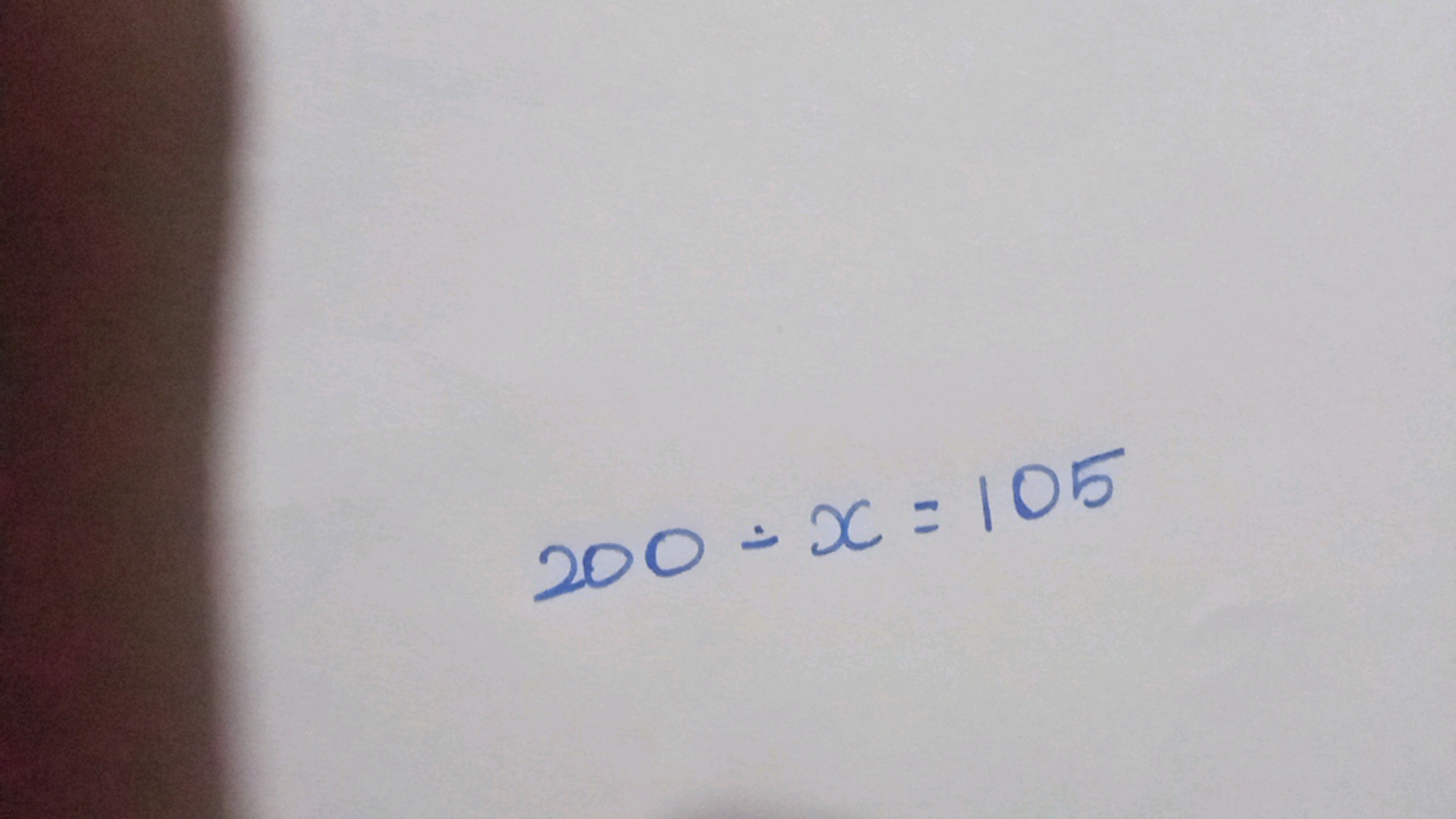 200−x=105