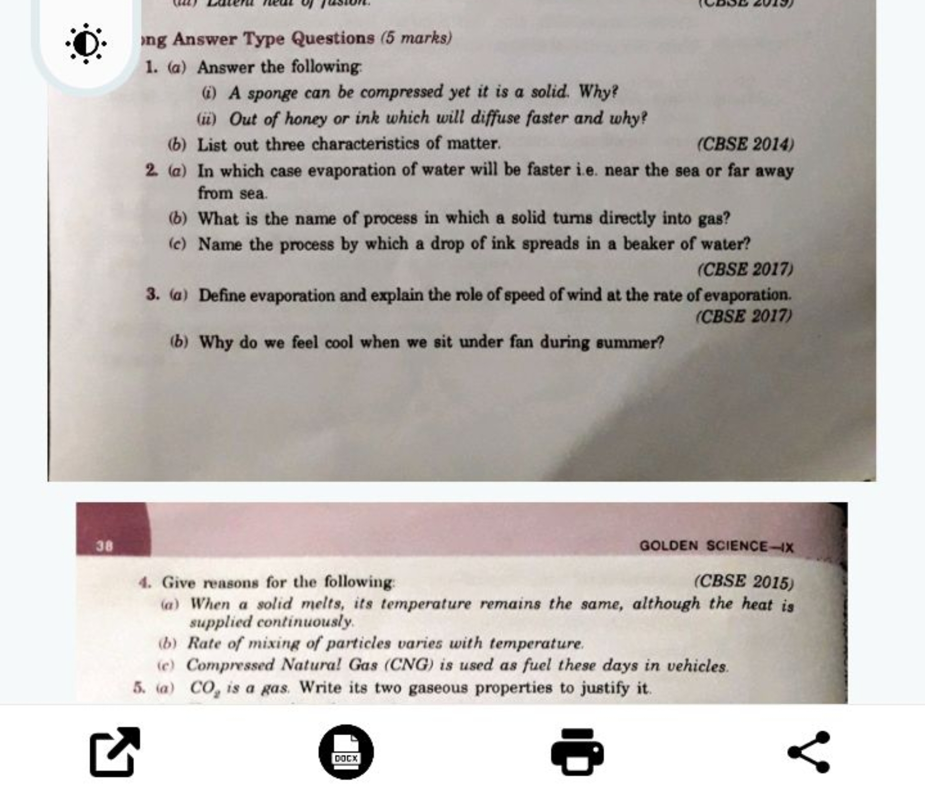 ∵
ing Answer Type Questions (5 marks)
1. (a) Answer the following
(i) 