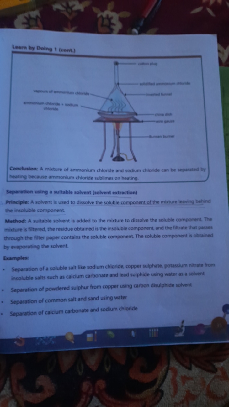 Learn by Doing 1 (cont.)

Conclusion: A mixture of ammonium chloride a