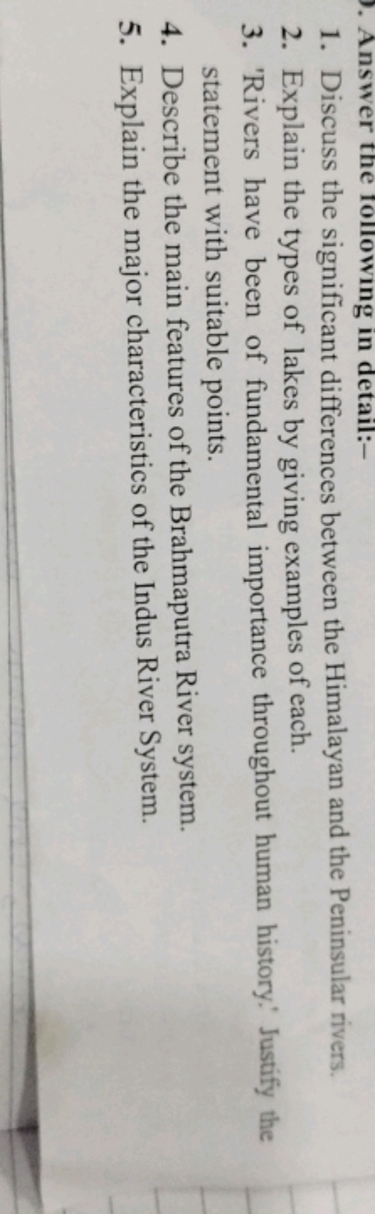 1. Discuss the significant differences between the Himalayan and the P