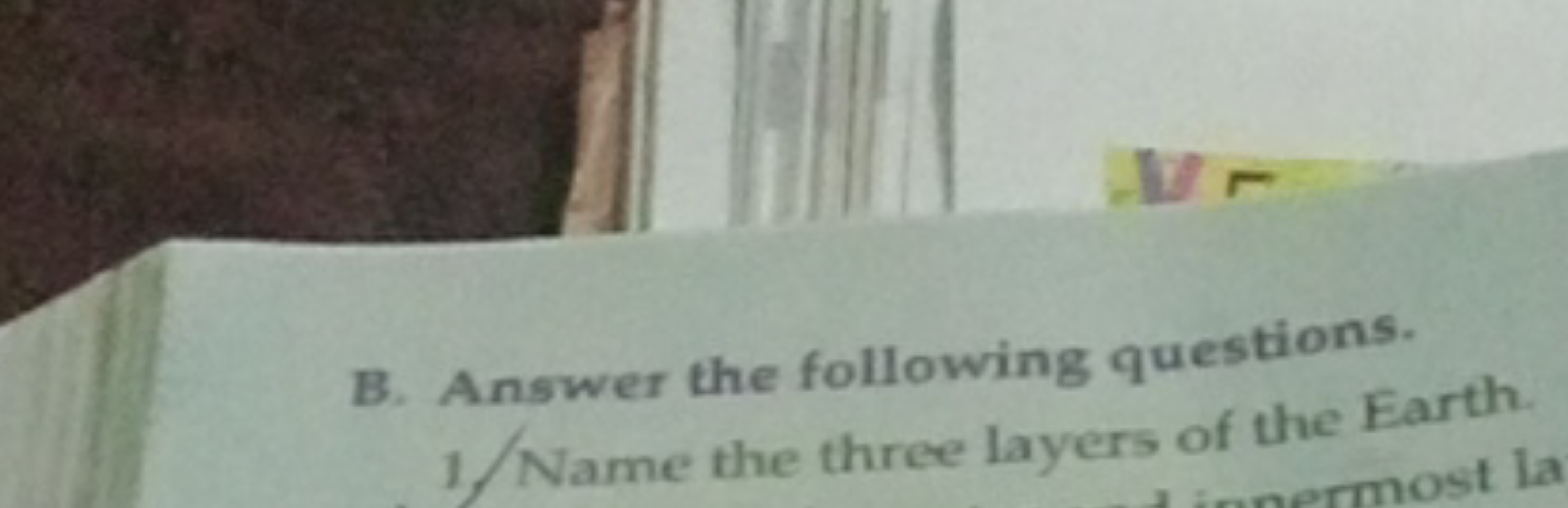 B. Answer the following questions.
1. Name the three layers of the Ear