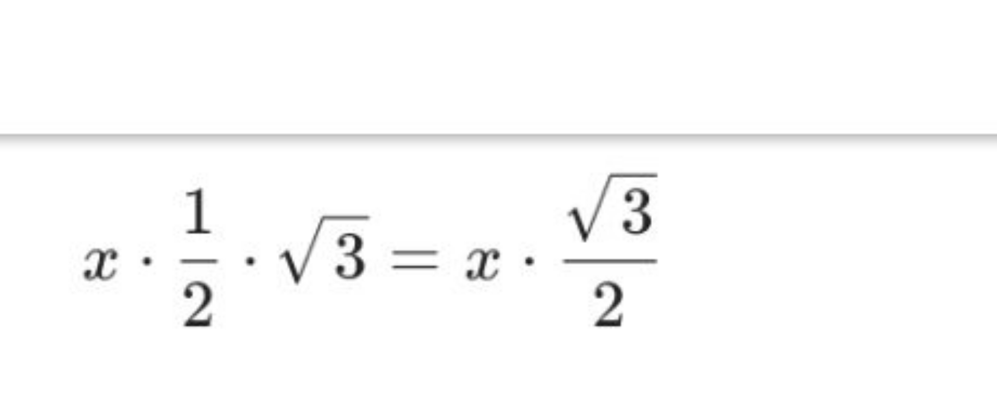 x⋅21​⋅3​=x⋅23​​