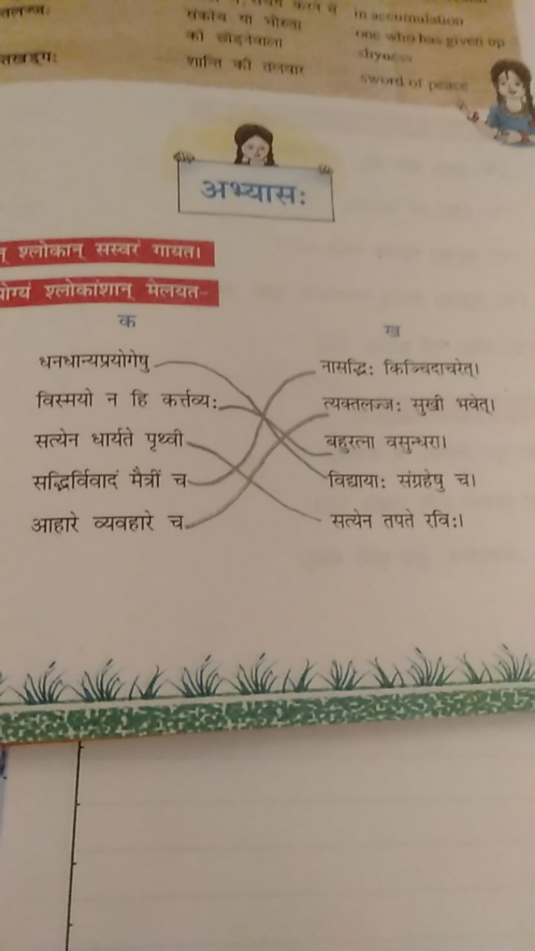 वलन्या:
लिने का भीजता
तखामा
की तादीनान
tone whe has given up
यान्त की 