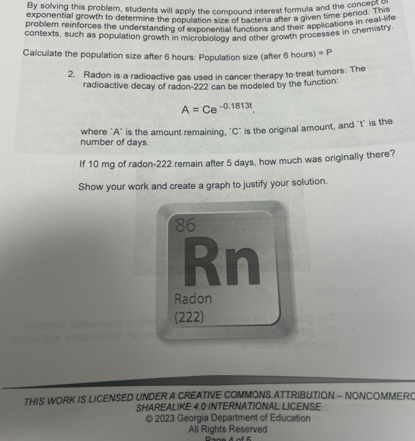 By solving this problem, students will apply the compound interest for