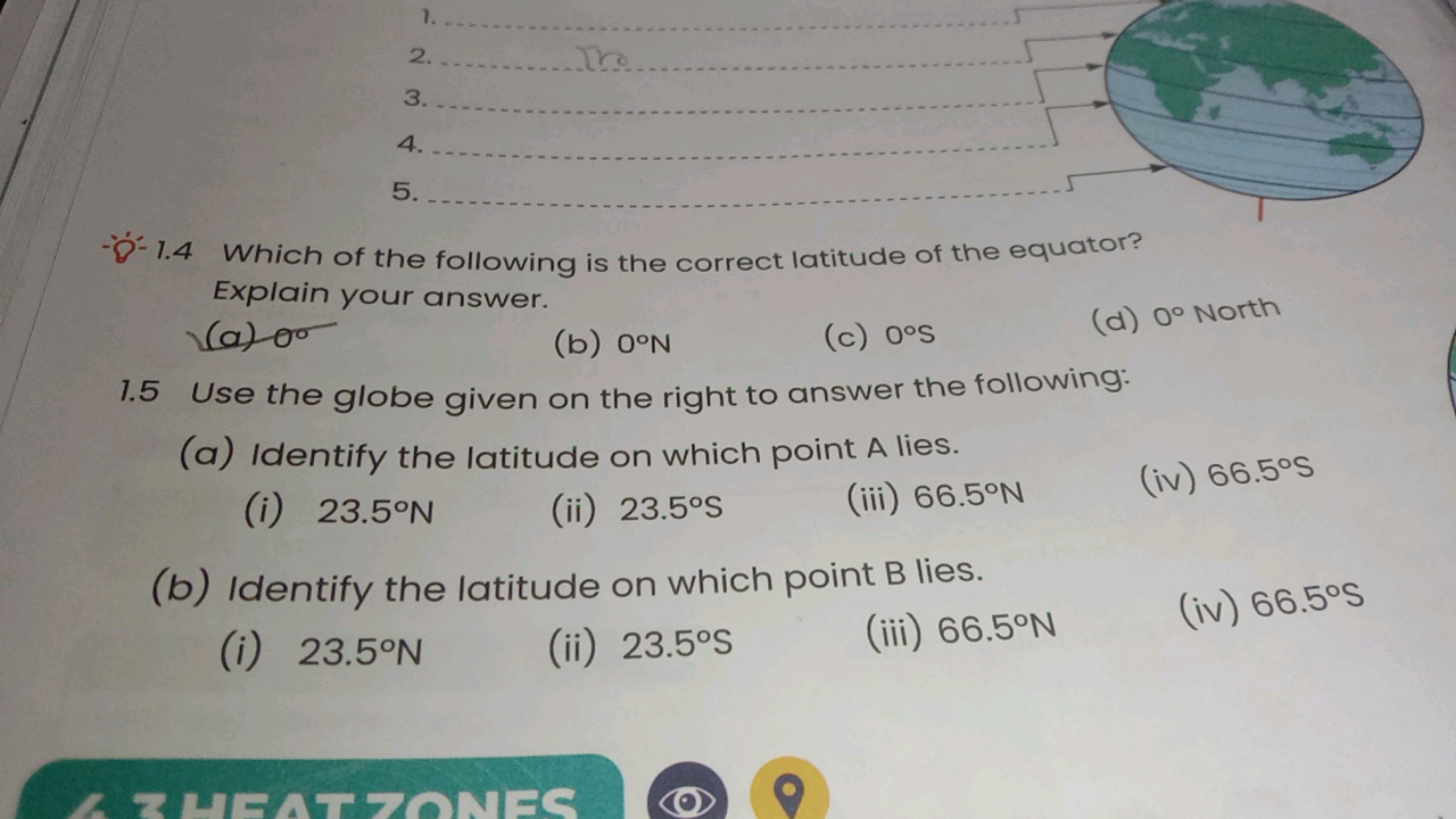 
2.  
3.
4. 
5. 
- 1.4 Which of the following is the correct latitude 