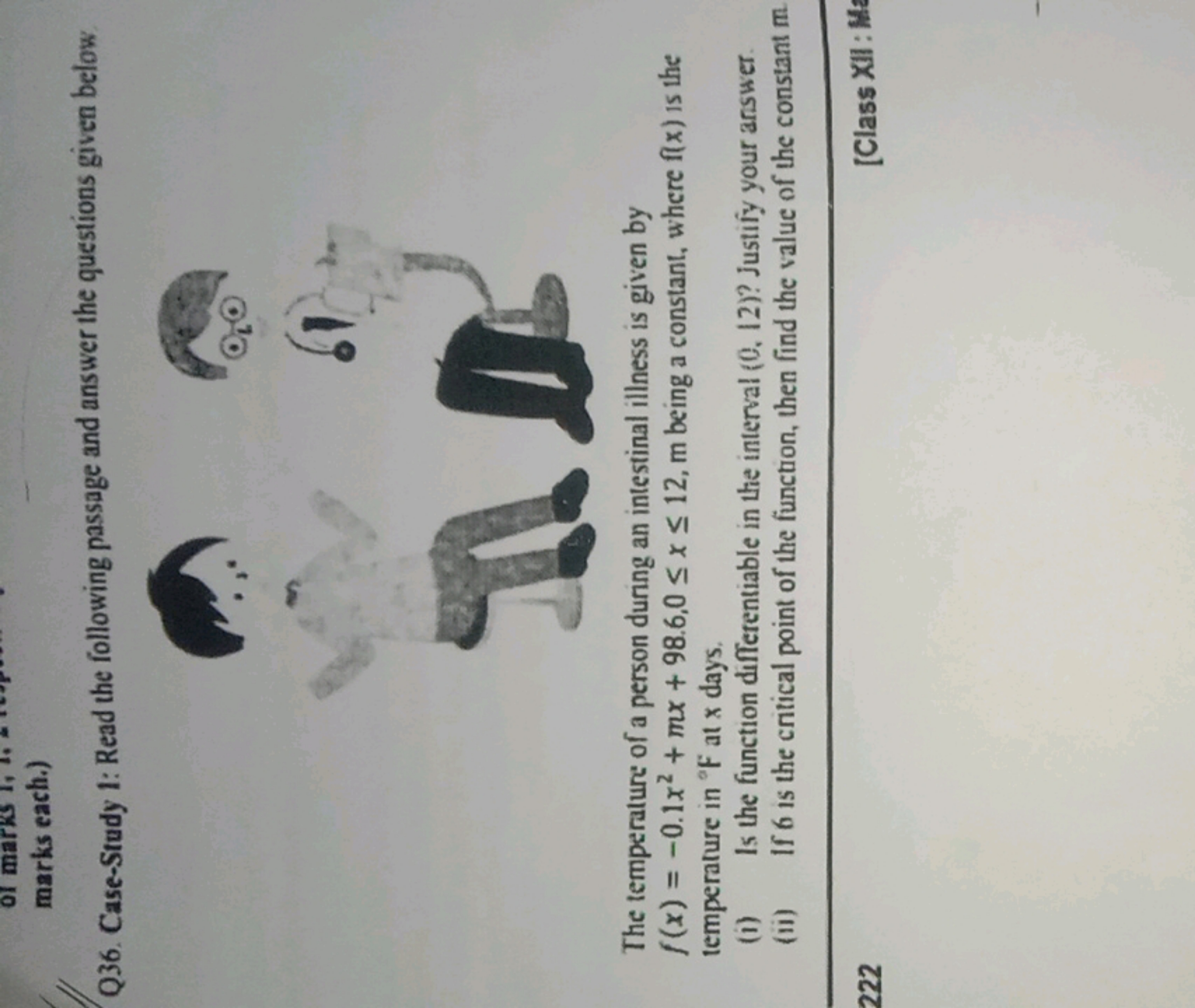 of marks 1, 1.
marks each.)
Q36. Case-Study 1: Read the following pass