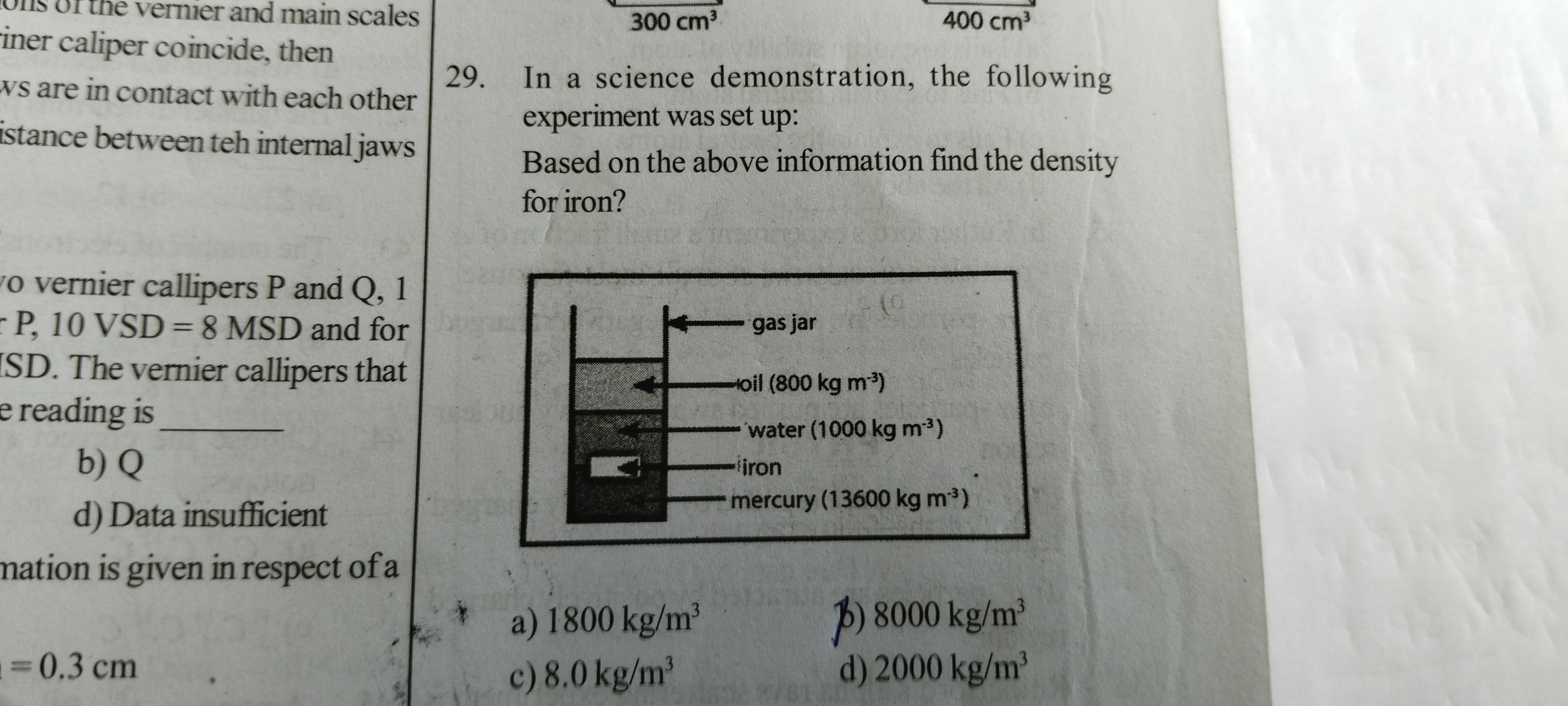 ons or the vernier and main scales iner caliper coincide, then ws are 