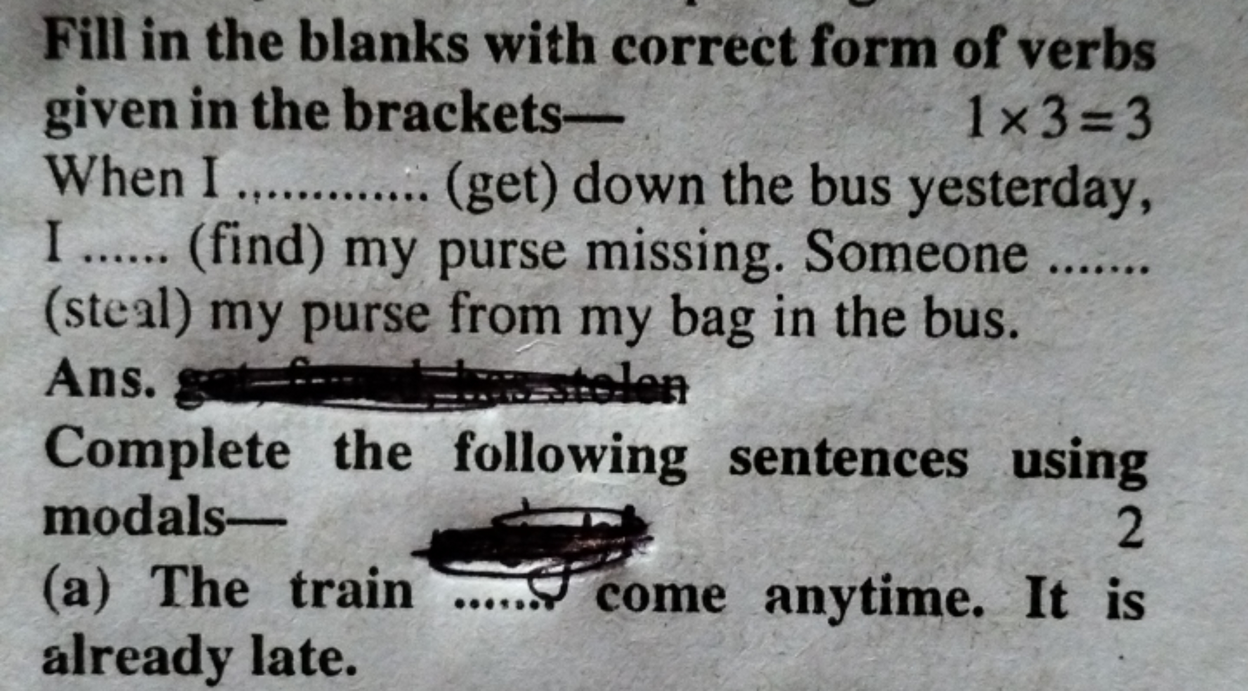 Fill in the blanks with correct form of verbs given in the brackets-
1