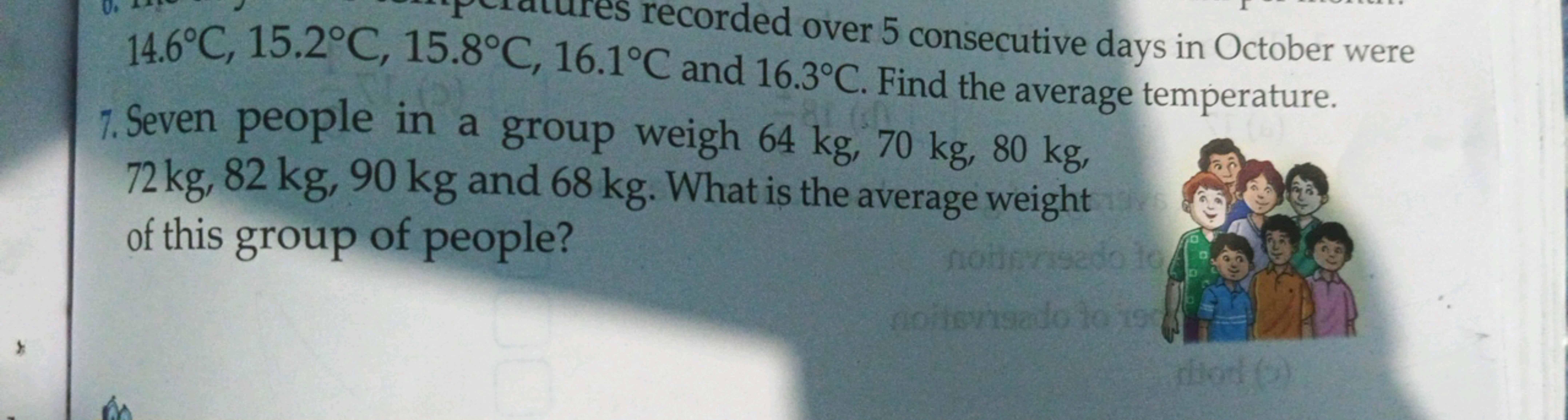 recorded over 5 consecutive days in October were 14.6∘C,15.2∘C,15.8∘C,