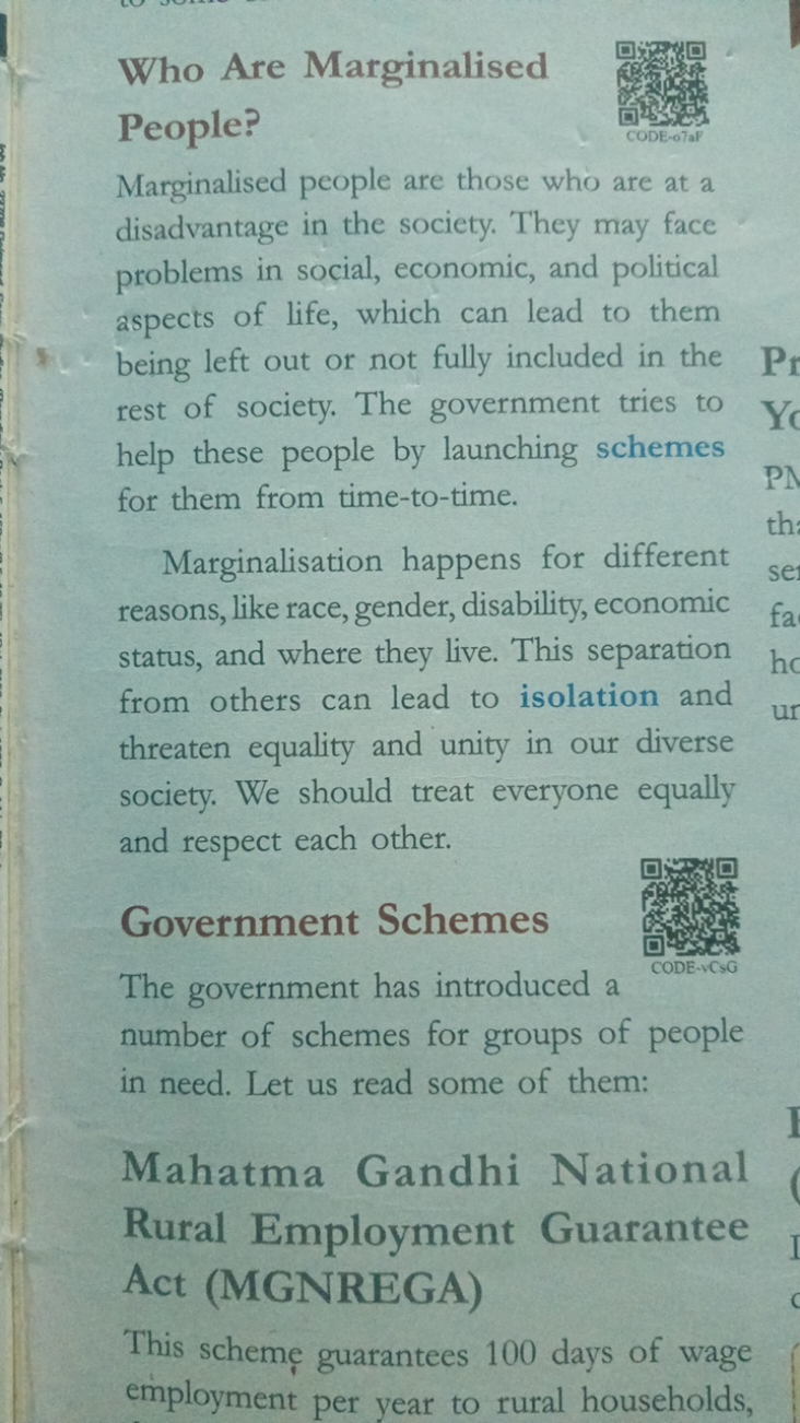 Who Are Marginalised People?
Marginalised people are those who are at 