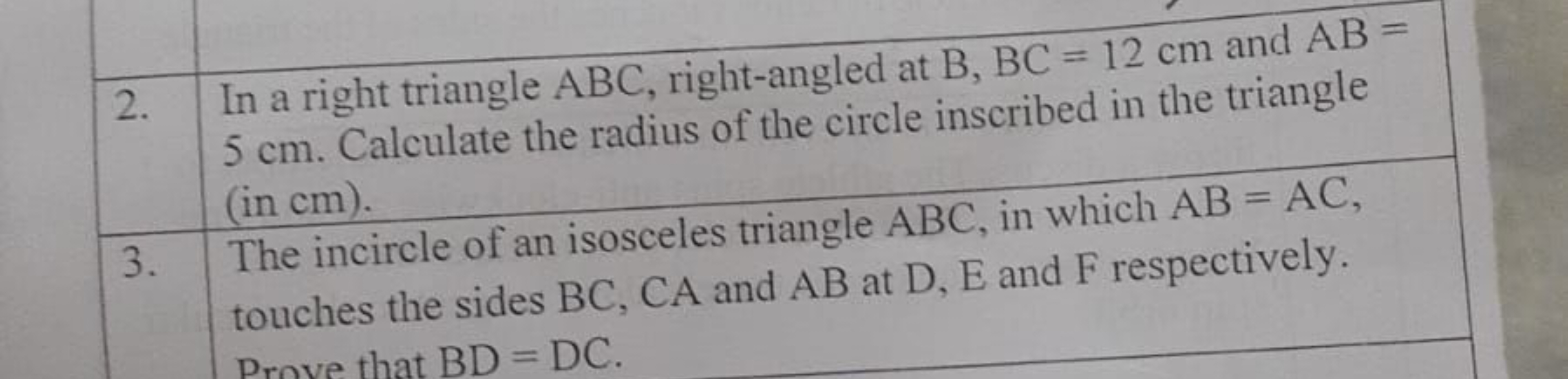 \begin{tabular} { | l | l | } 
\hline 2. & \begin{tabular} { l } 
In a