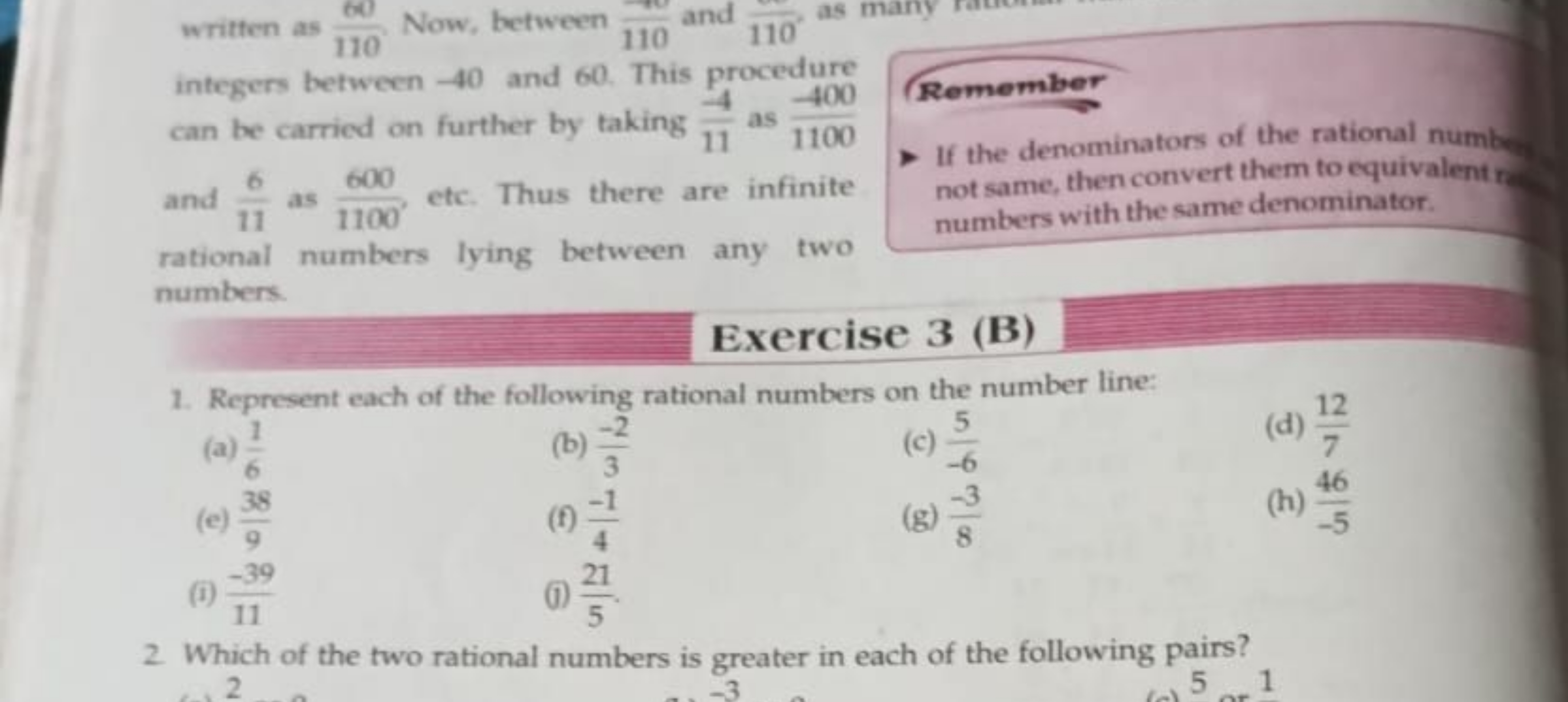 written as 11060​ Now, between 110−10​ and 1106​, as many integers bet