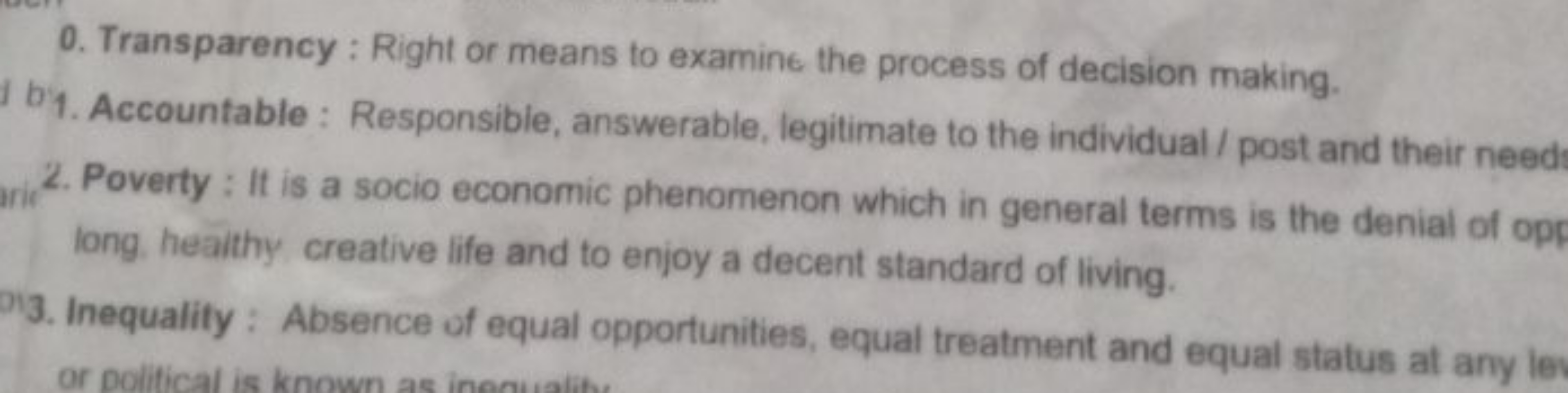 0. Transparency : Right or means to examine the process of decision ma