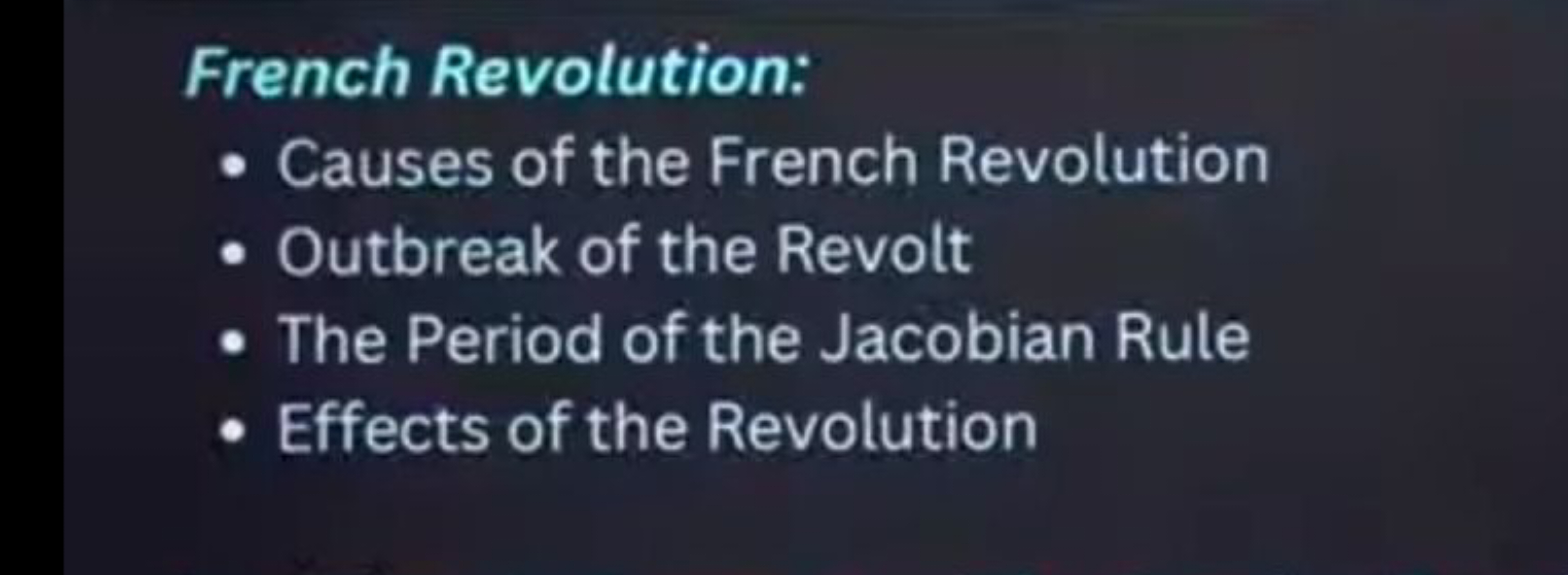 French Revolution:
- Causes of the French Revolution
- Outbreak of the