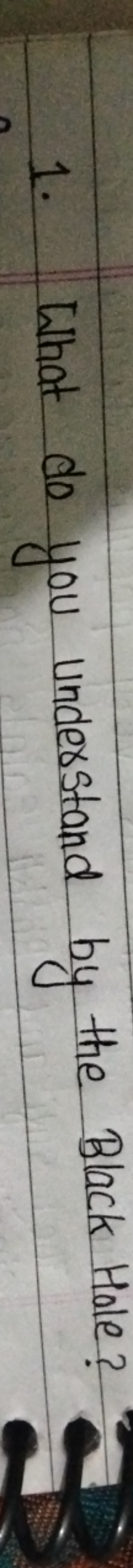 1. What do you understand by the Black Hole?