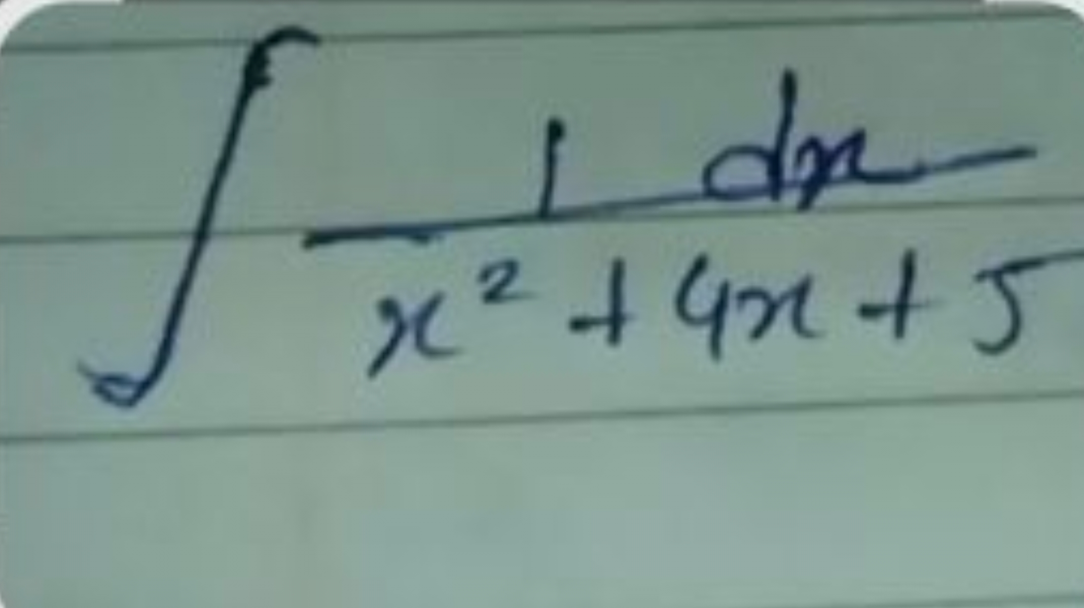 ∫x2+4x+51dx​