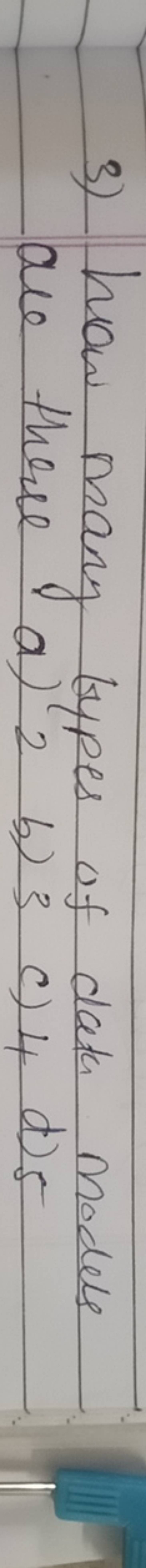 3) how many types of data models are three (a) 2 b) 3 c) 4 d) 5