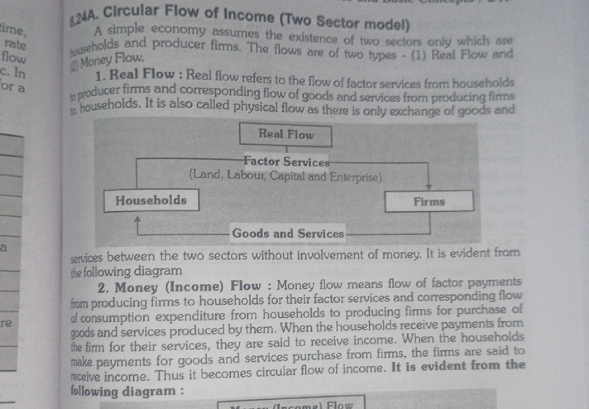 824A. Circular Flow of Income (Two Sector model)
A simple economy assu