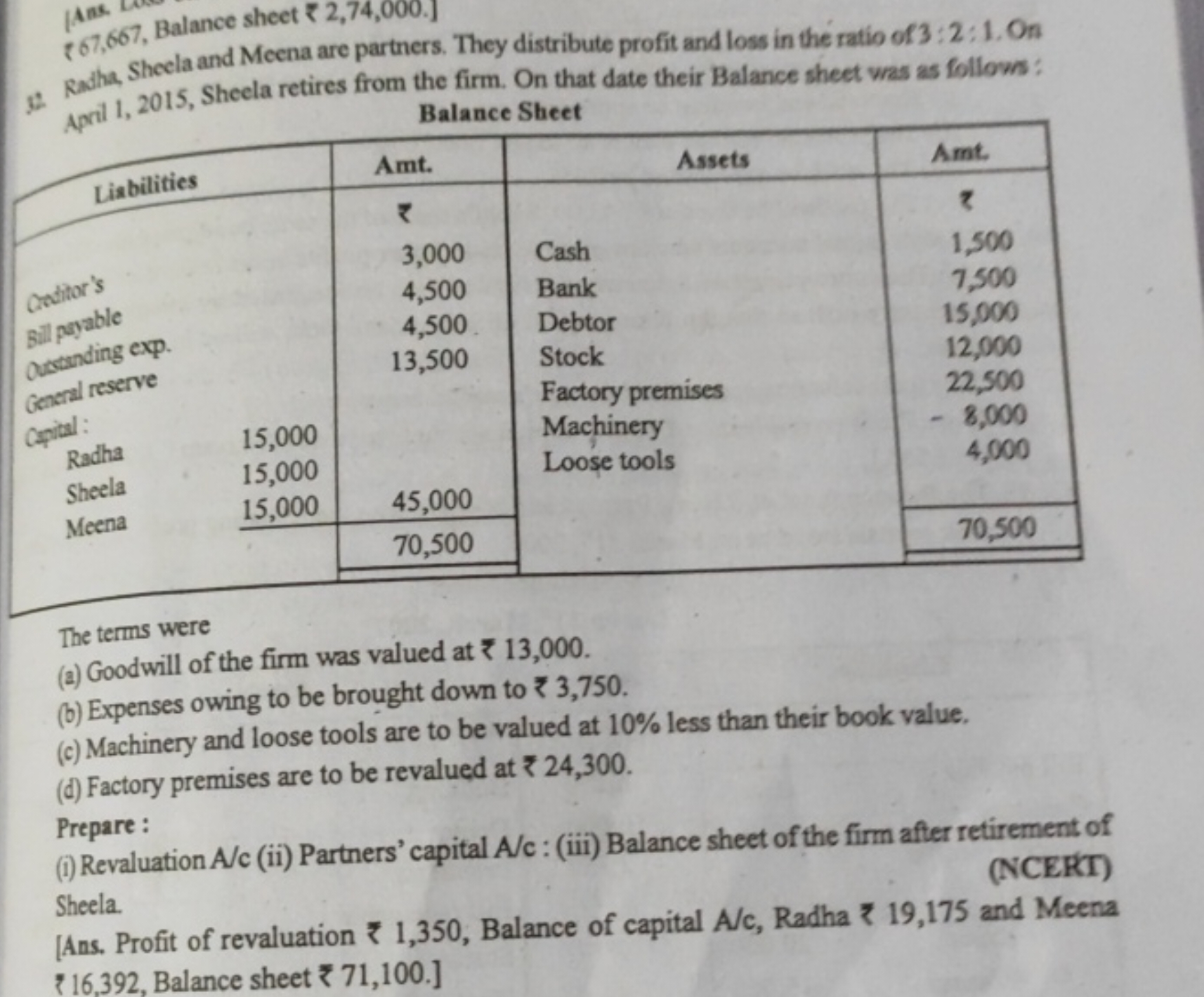 t5. Rashan Sheela and Meen 2,74,000.
Balirm. On that date their Balanc