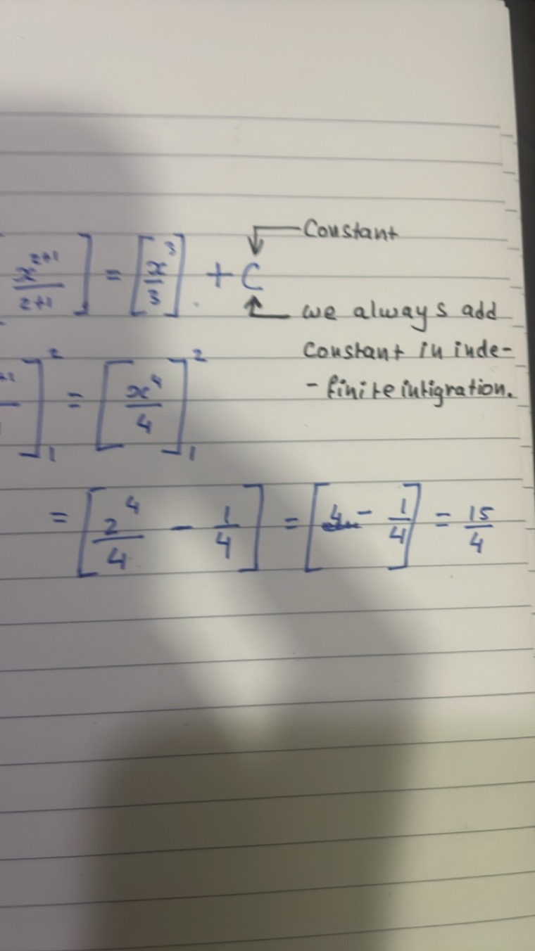 \[
\begin{array} { l } 
\left. \frac { x ^ { 2 + 1 } } { 2 + 1 } \righ