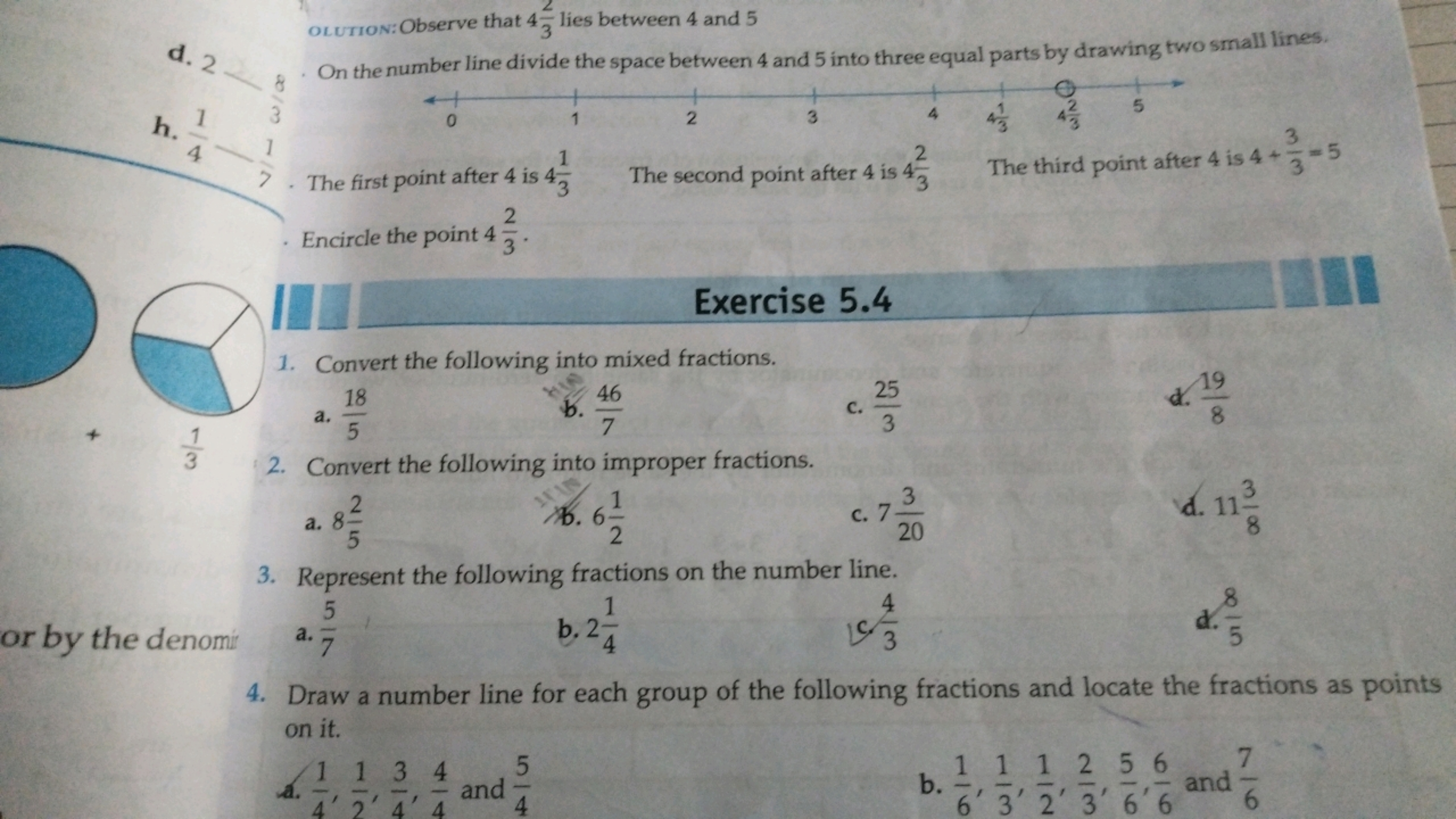 olution: Observe that 432​ lies between 4 and 5
d. 2 On the number lin