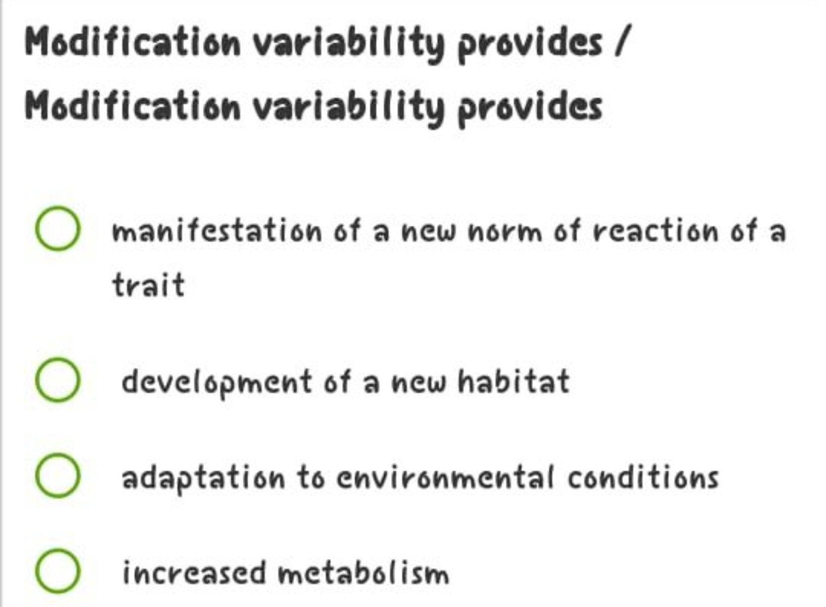 Modification variability provides / Modification variability provides
