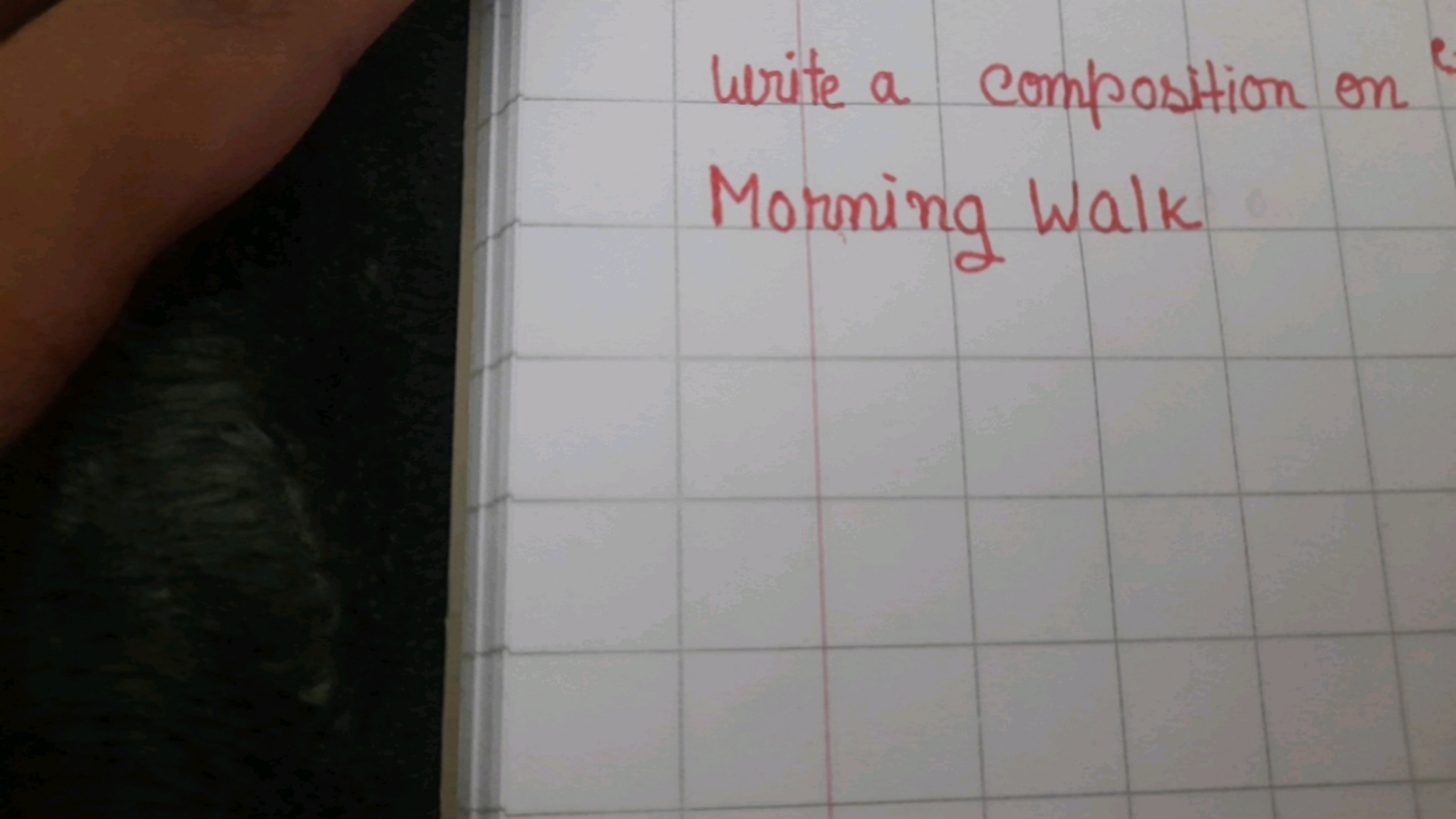 Write a composition on Morning Walk