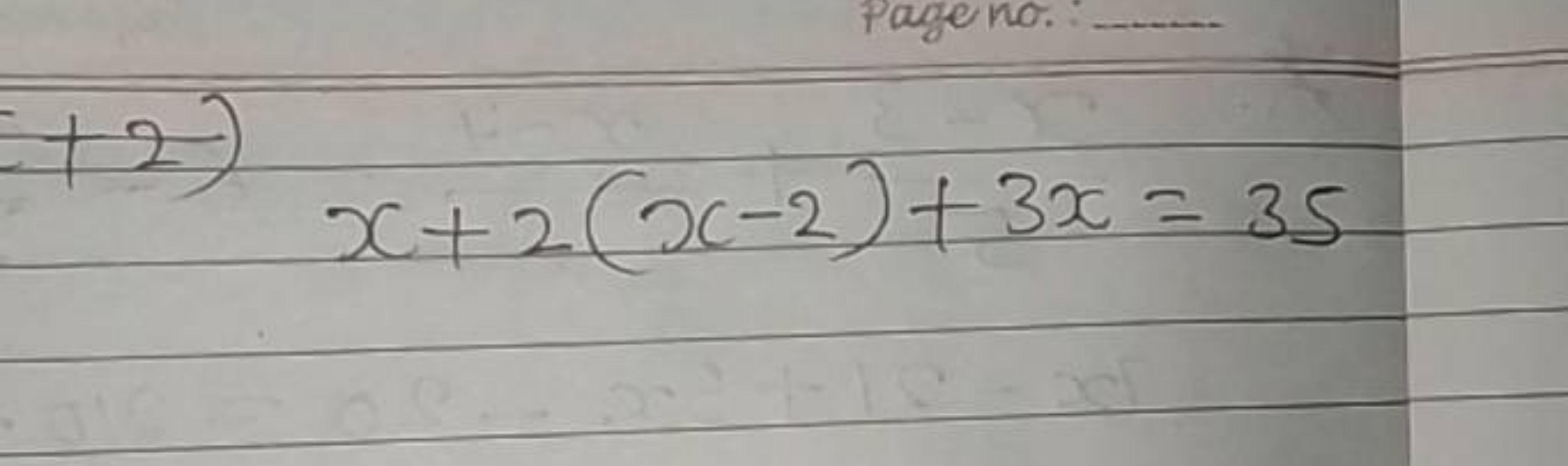 +2
x+2(x−2)+3x=35