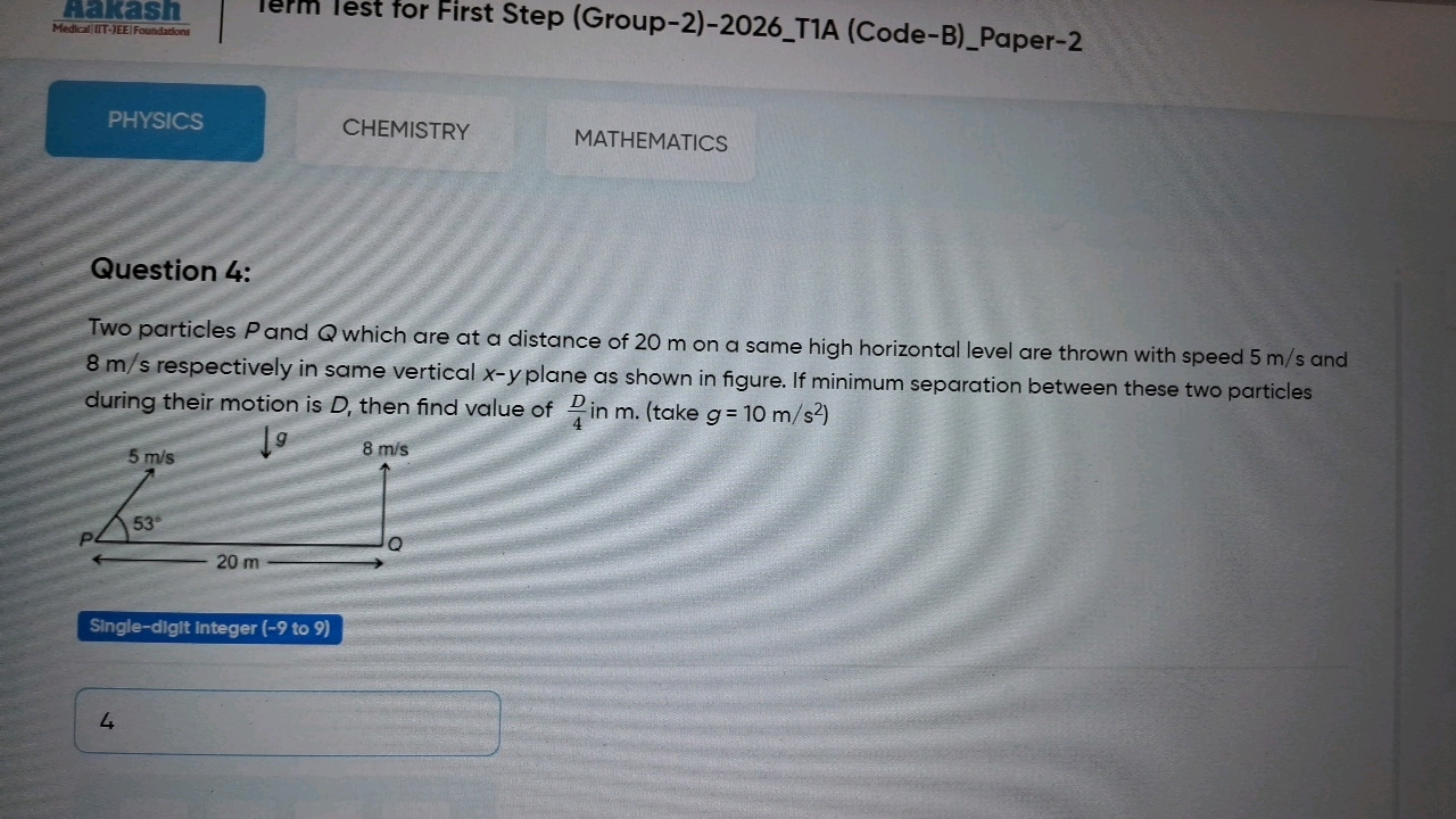 iF. 2.51
Medical ilT-JEE| Foundatione
lerm lest for First Step (Group-