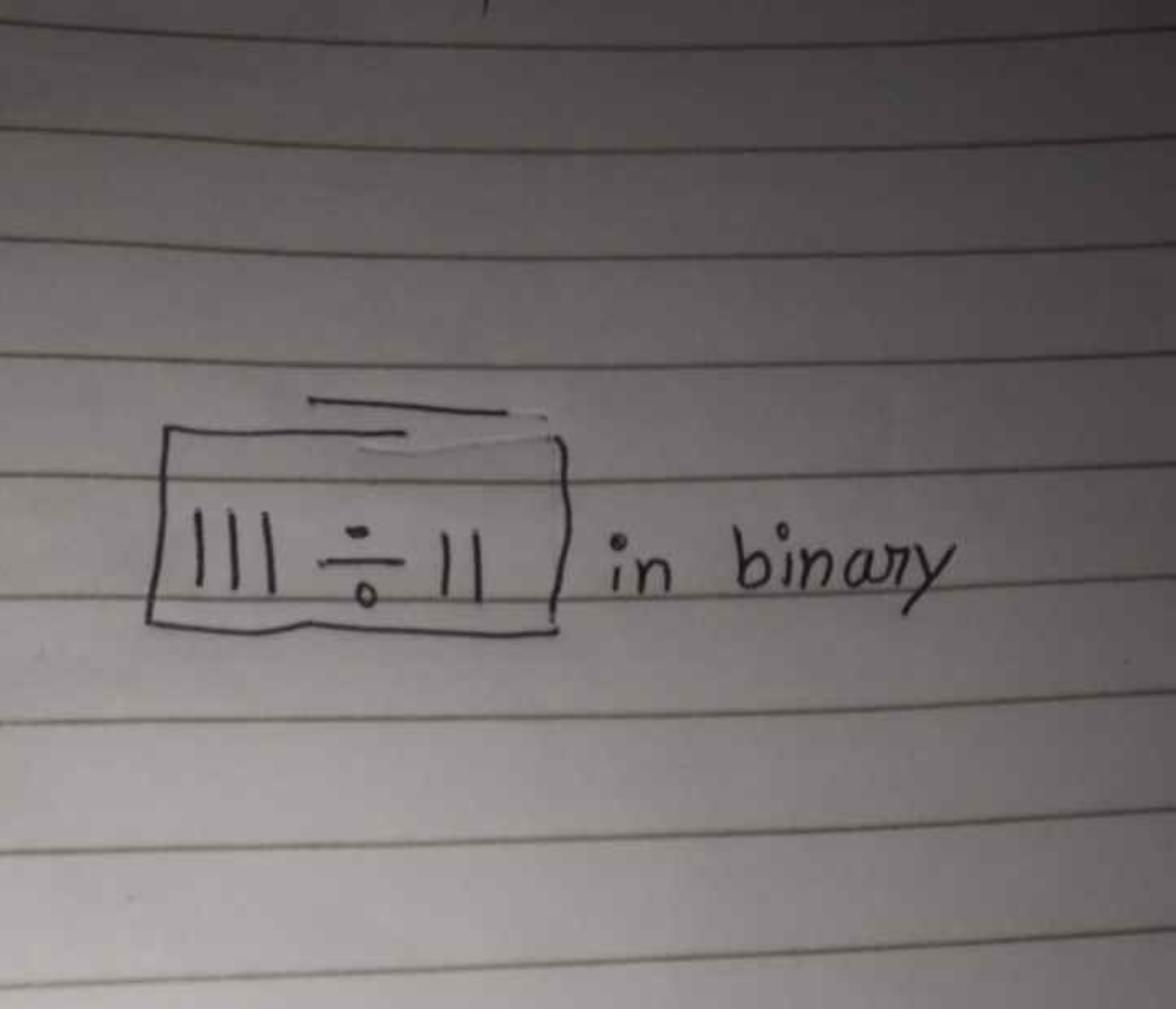 111÷11 in binary