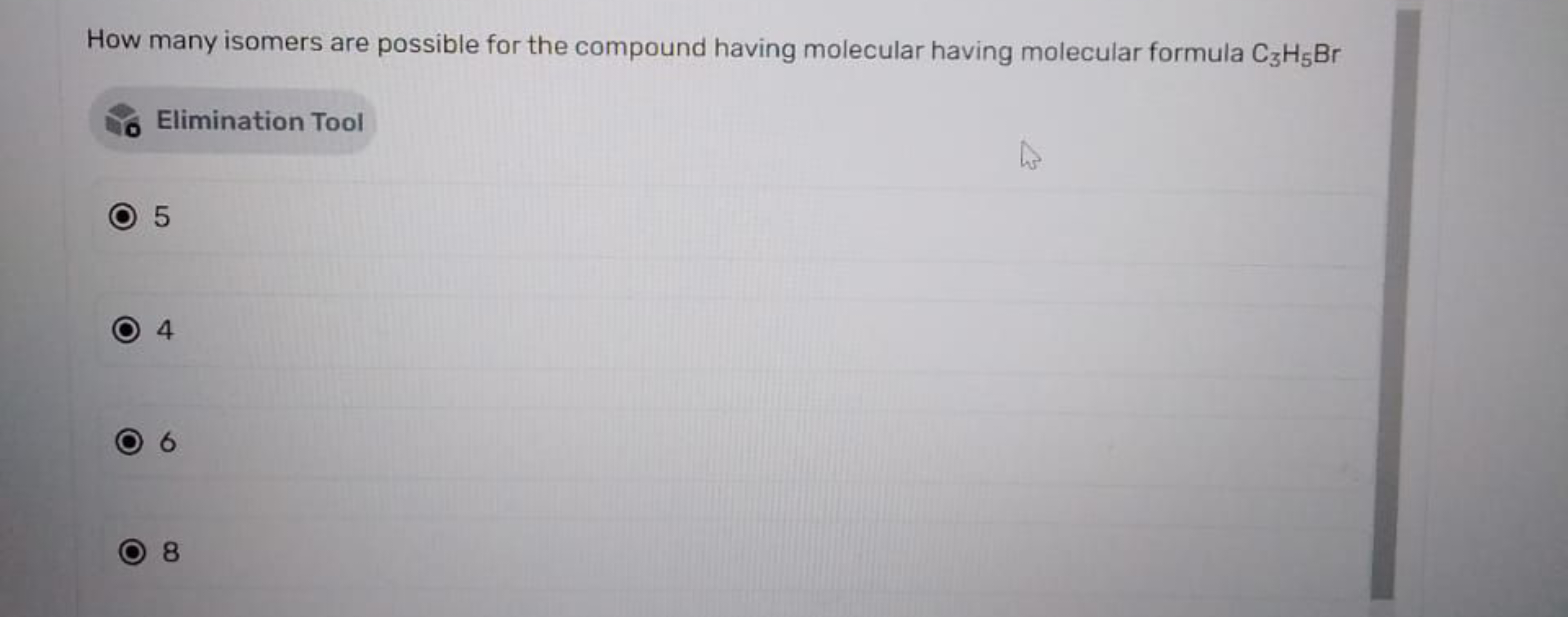 How many isomers are possible for the compound having molecular having