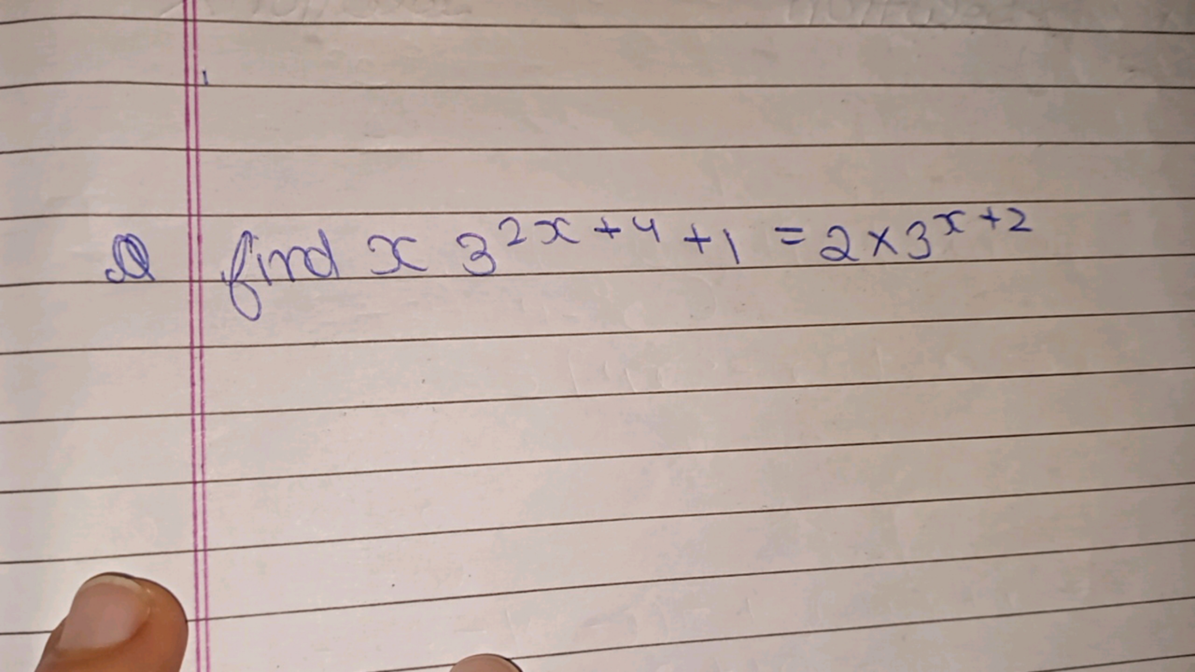 Q find x32x+4+1=2×3x+2