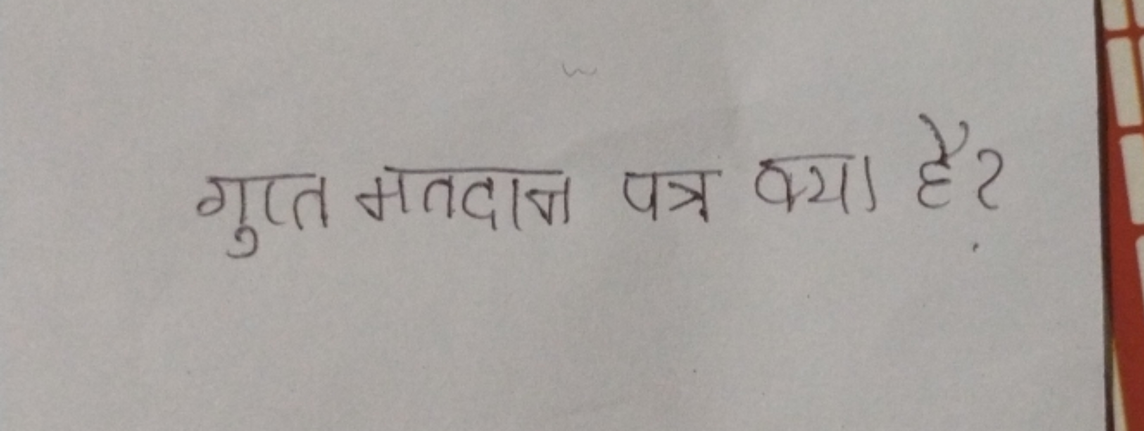 गुप्त मतदान पत्र क्या है?