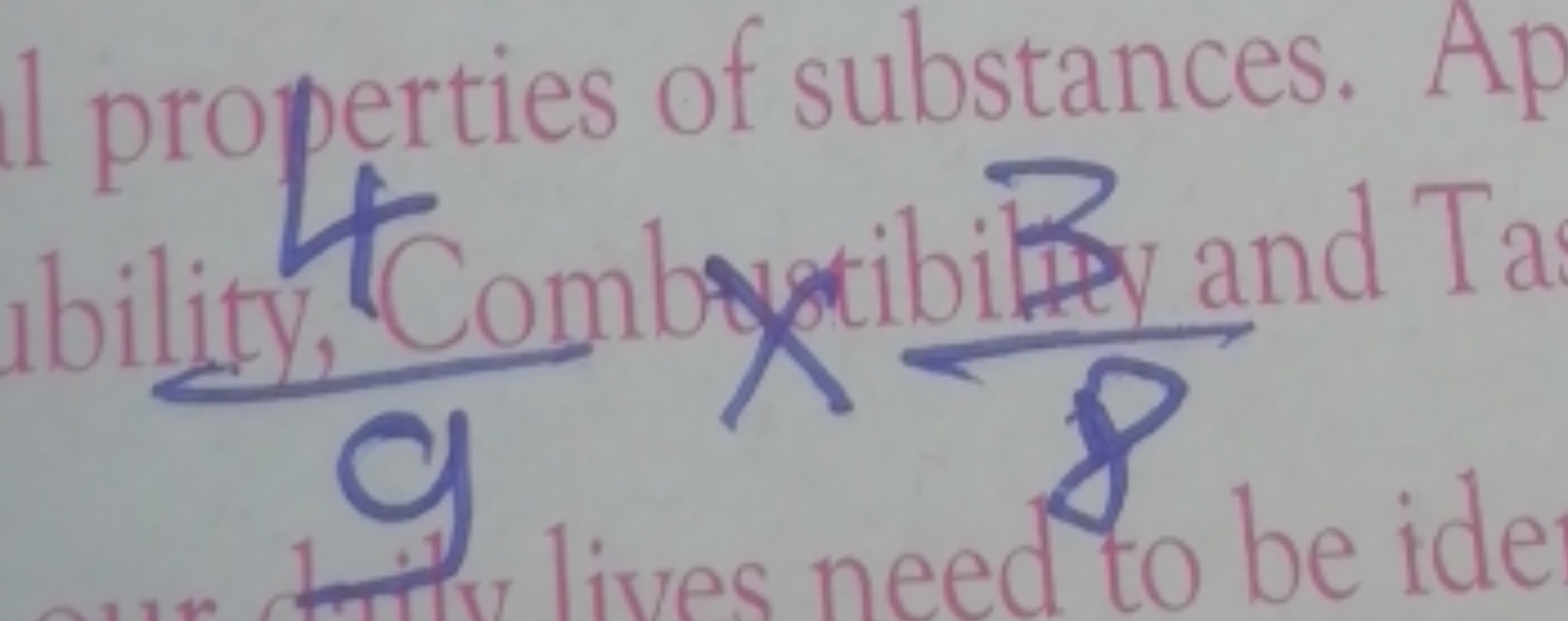 \begin{tabular} { l } 
1 properties of substances. \\
\hline
\end{tabu